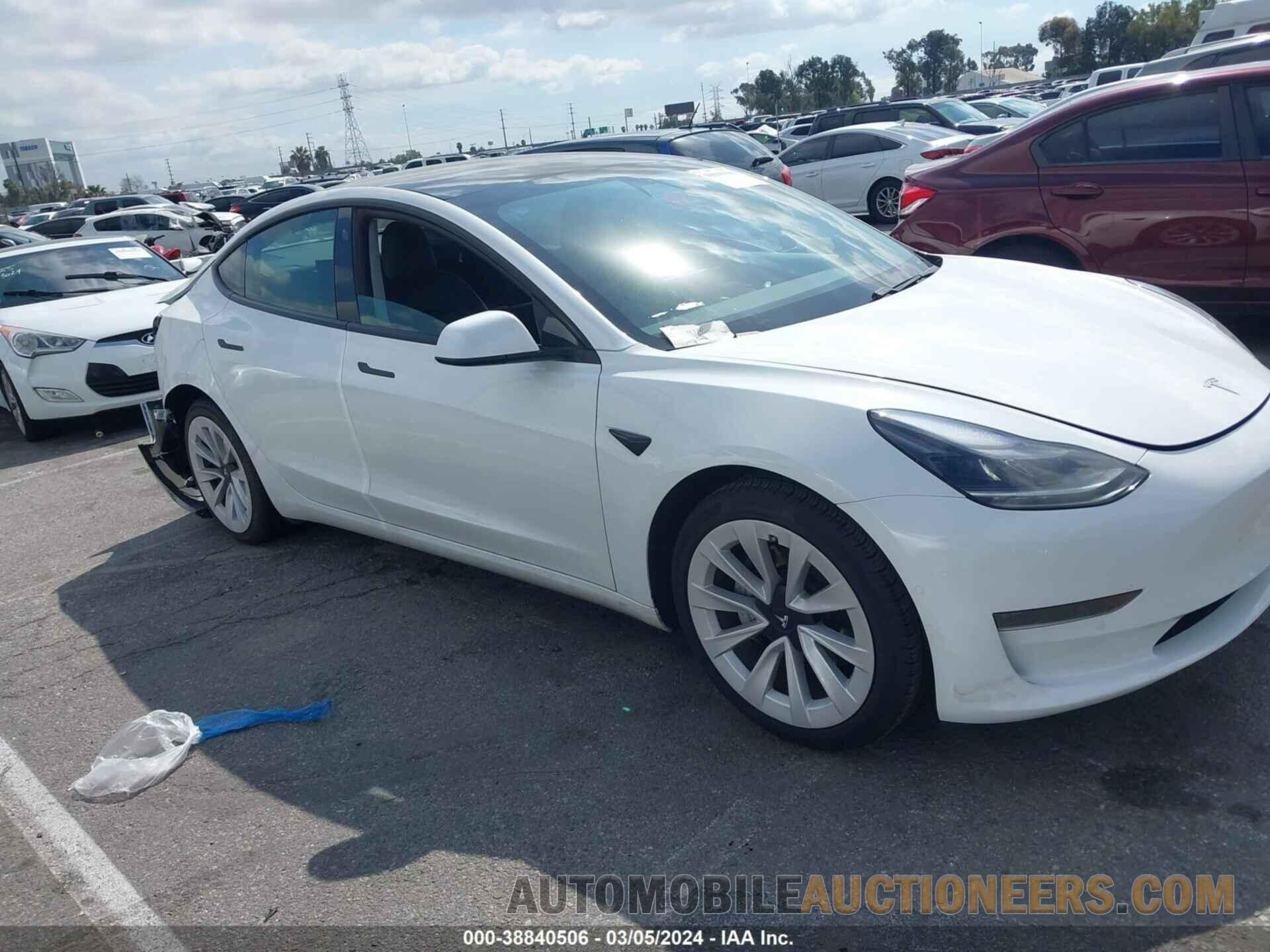 5YJ3E1EA3MF020904 TESLA MODEL 3 2021