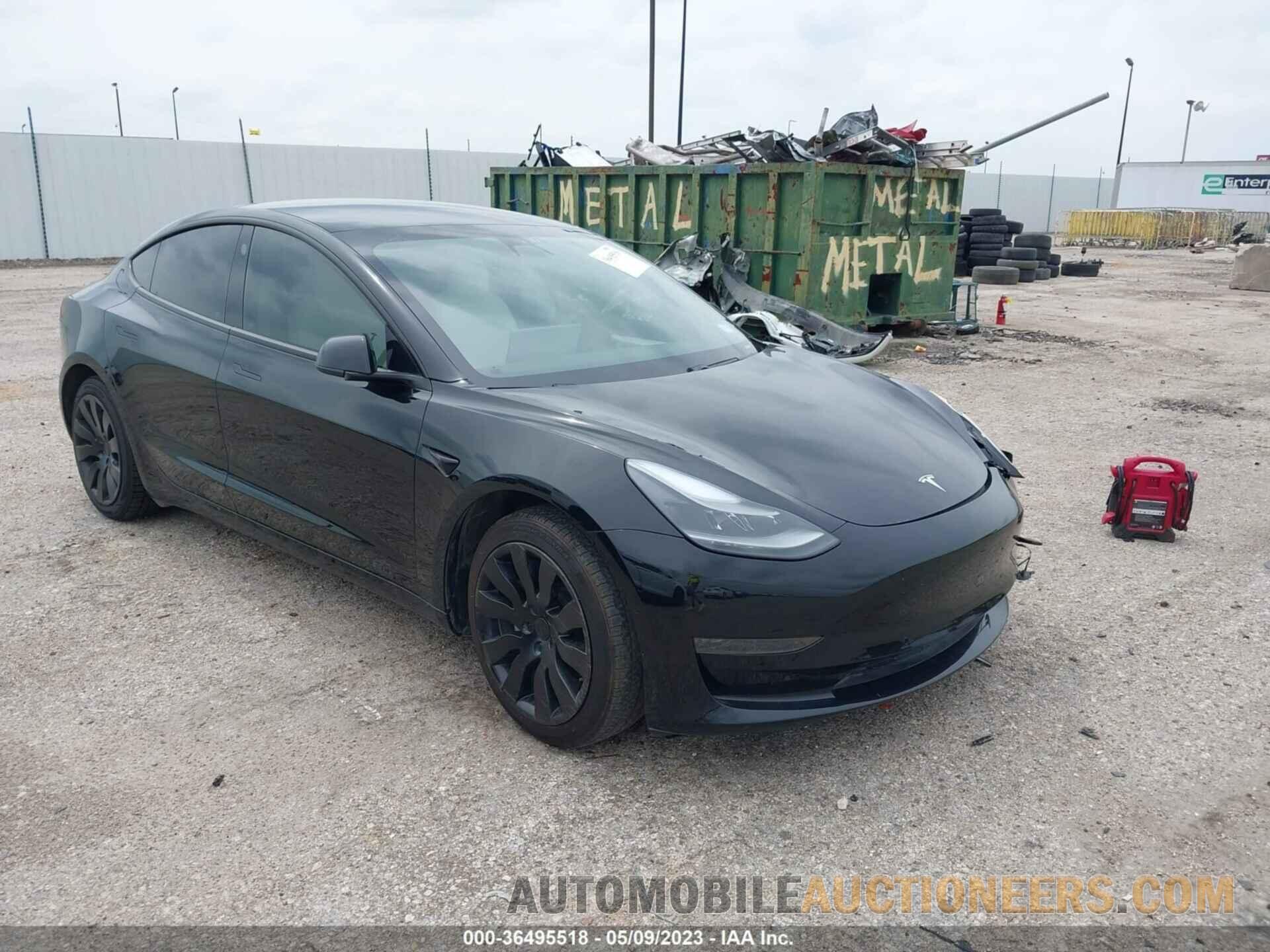 5YJ3E1EA3MF028193 TESLA MODEL 3 2021