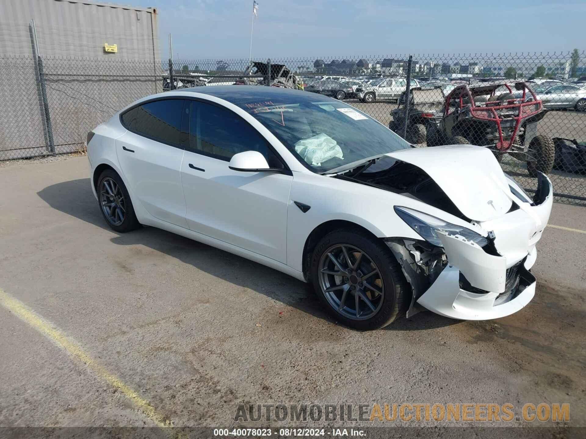 5YJ3E1EA3MF053157 TESLA MODEL 3 2021