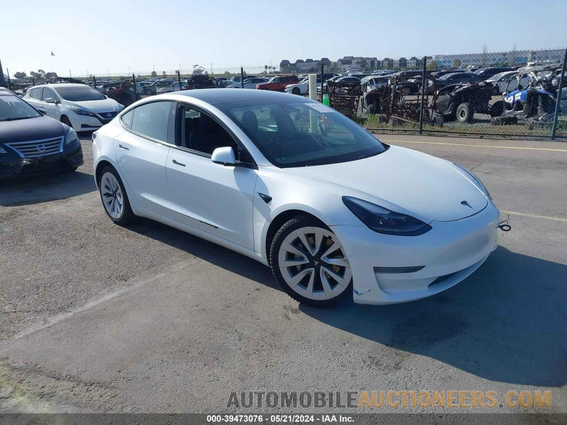 5YJ3E1EA3MF872038 TESLA MODEL 3 2021