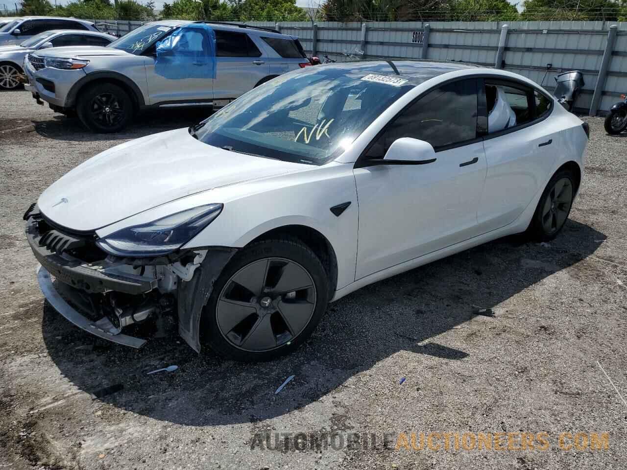 5YJ3E1EA3MF989098 TESLA MODEL 3 2021