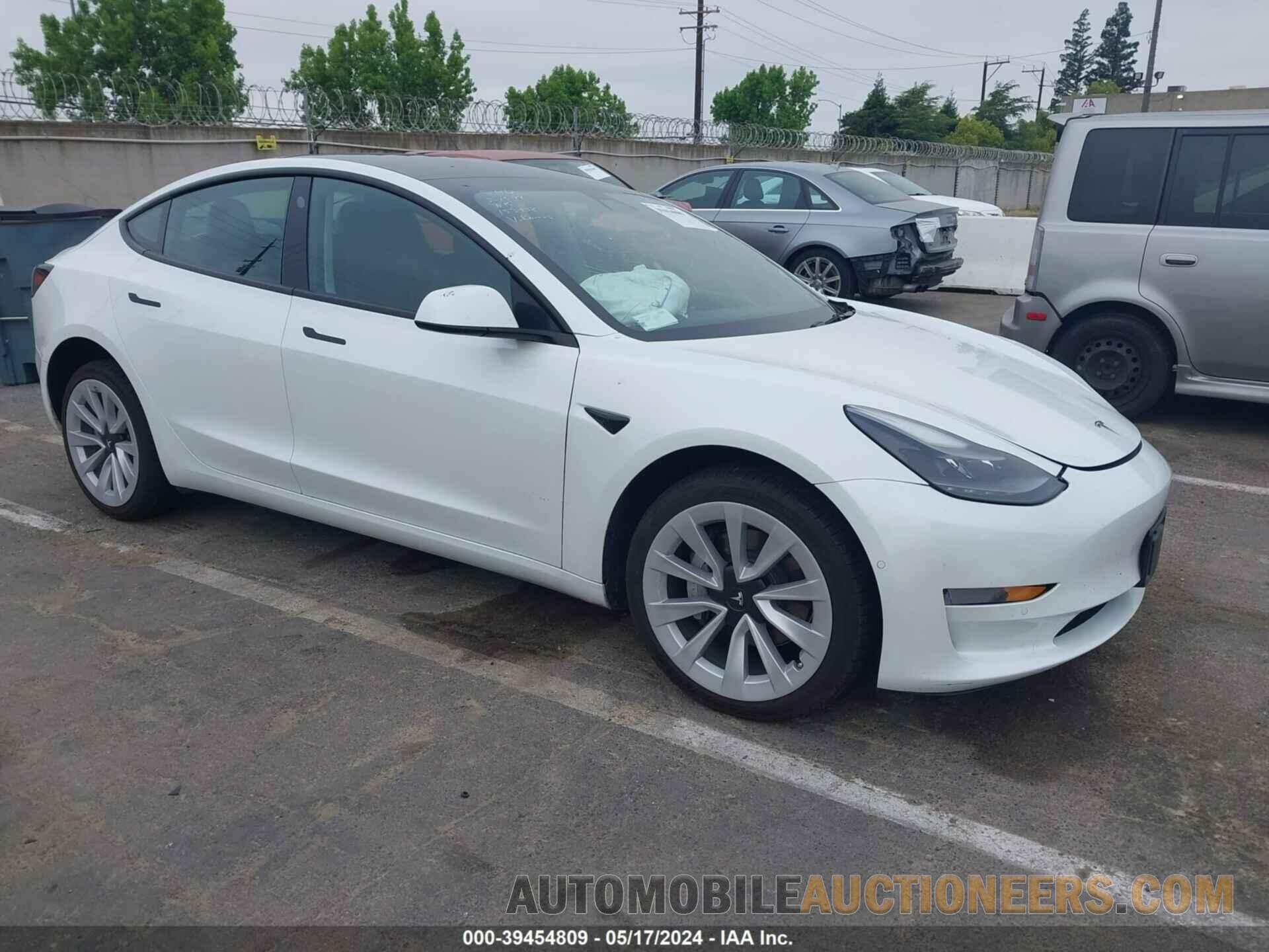 5YJ3E1EA3NF143006 TESLA MODEL 3 2022