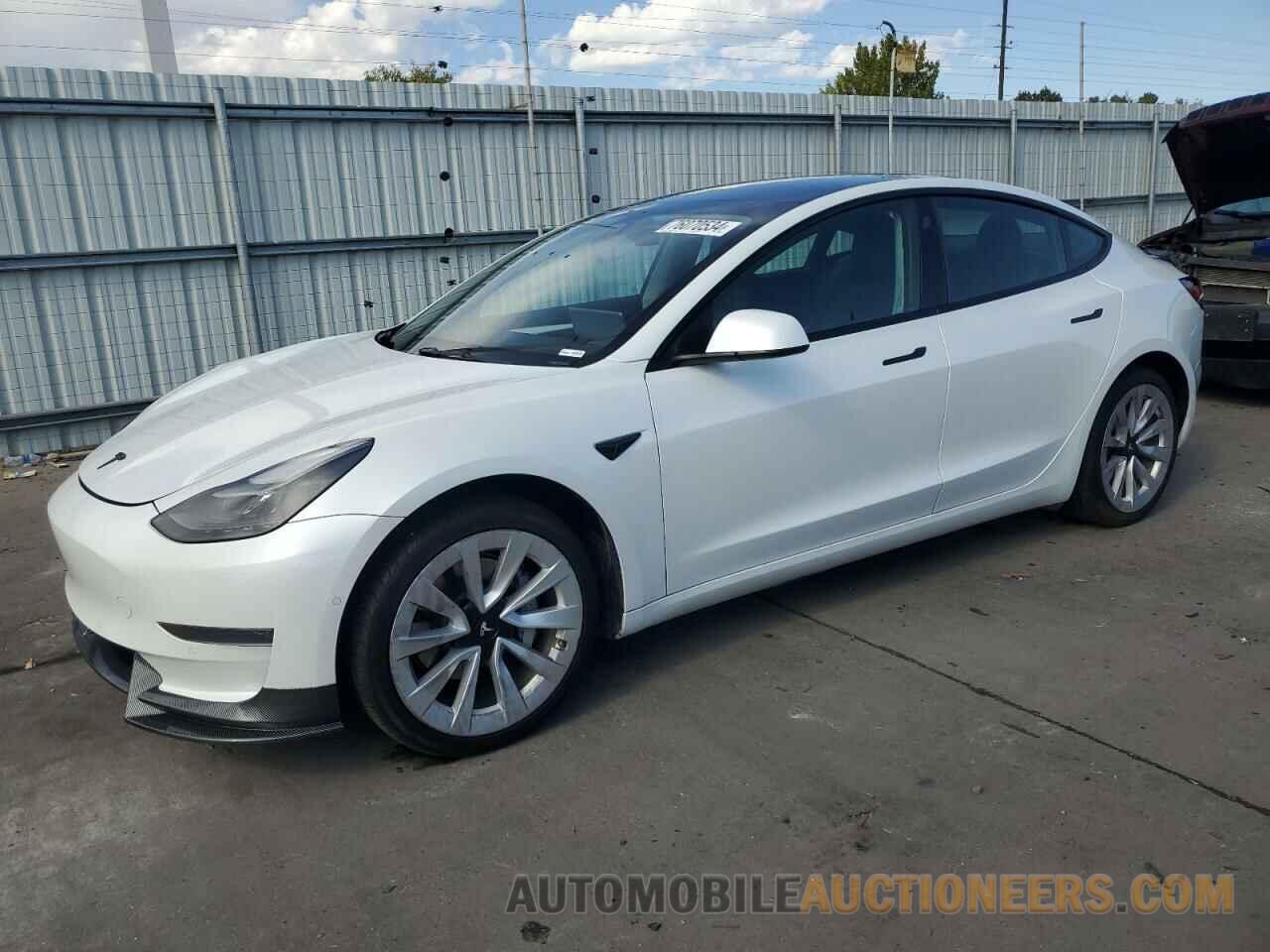 5YJ3E1EA3NF143846 TESLA MODEL 3 2022