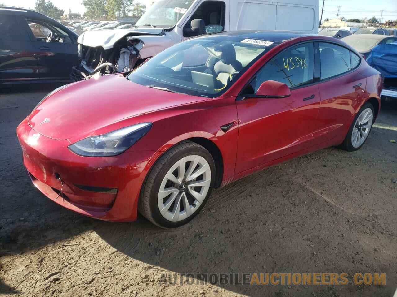 5YJ3E1EA3NF144401 TESLA MODEL 3 2022