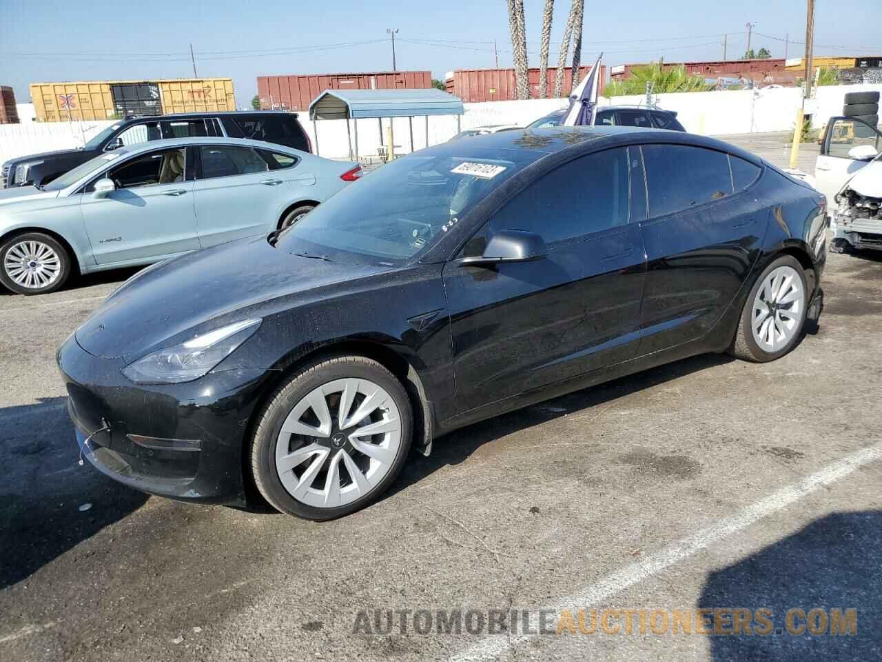 5YJ3E1EA3NF165393 TESLA MODEL 3 2022