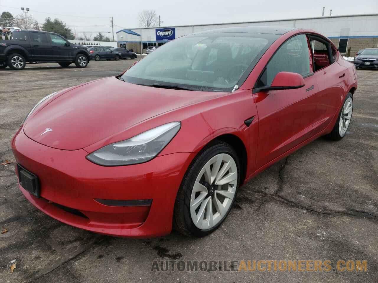 5YJ3E1EA3NF186325 TESLA MODEL 3 2022