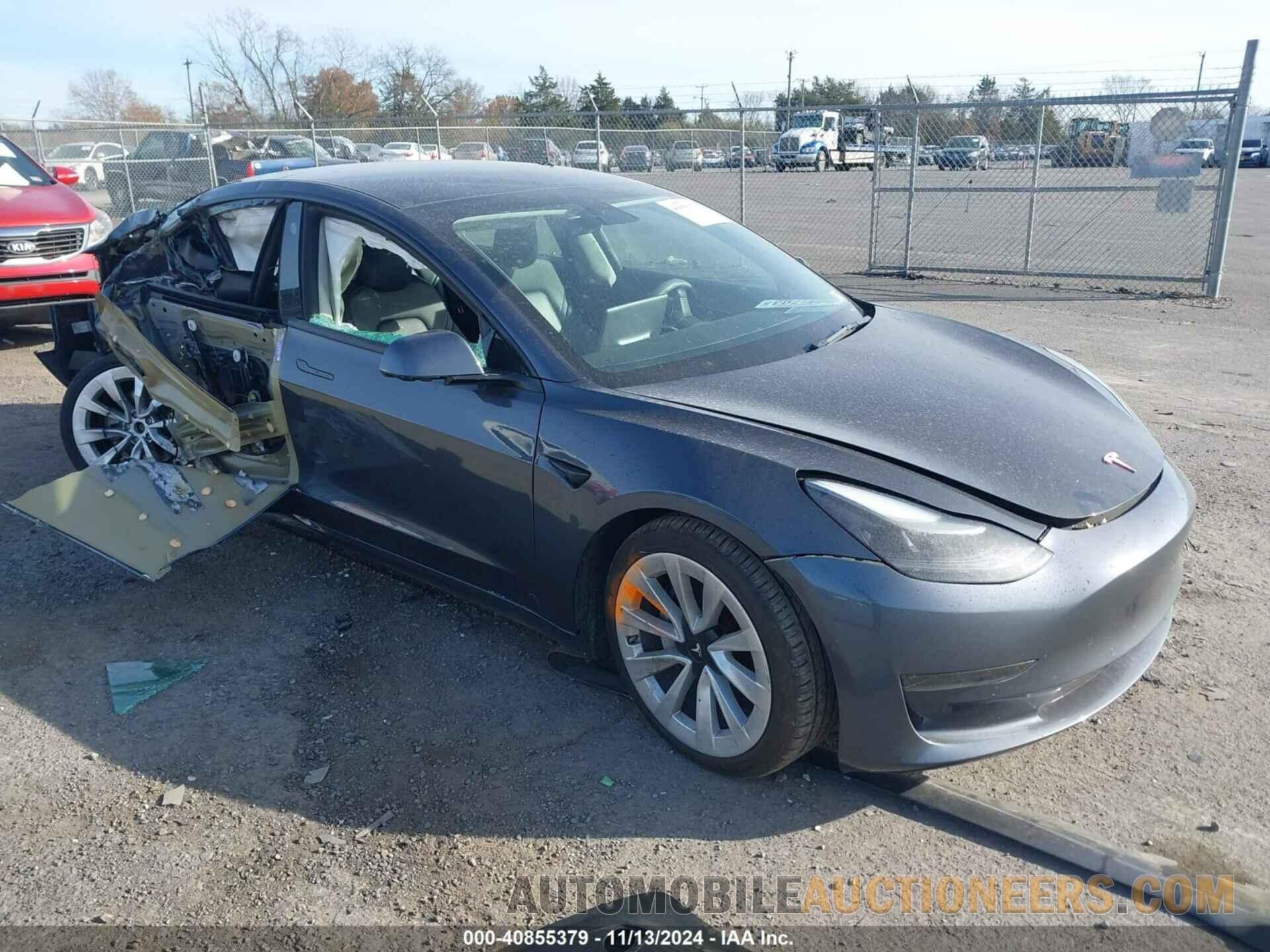 5YJ3E1EA3NF186373 TESLA MODEL 3 2022