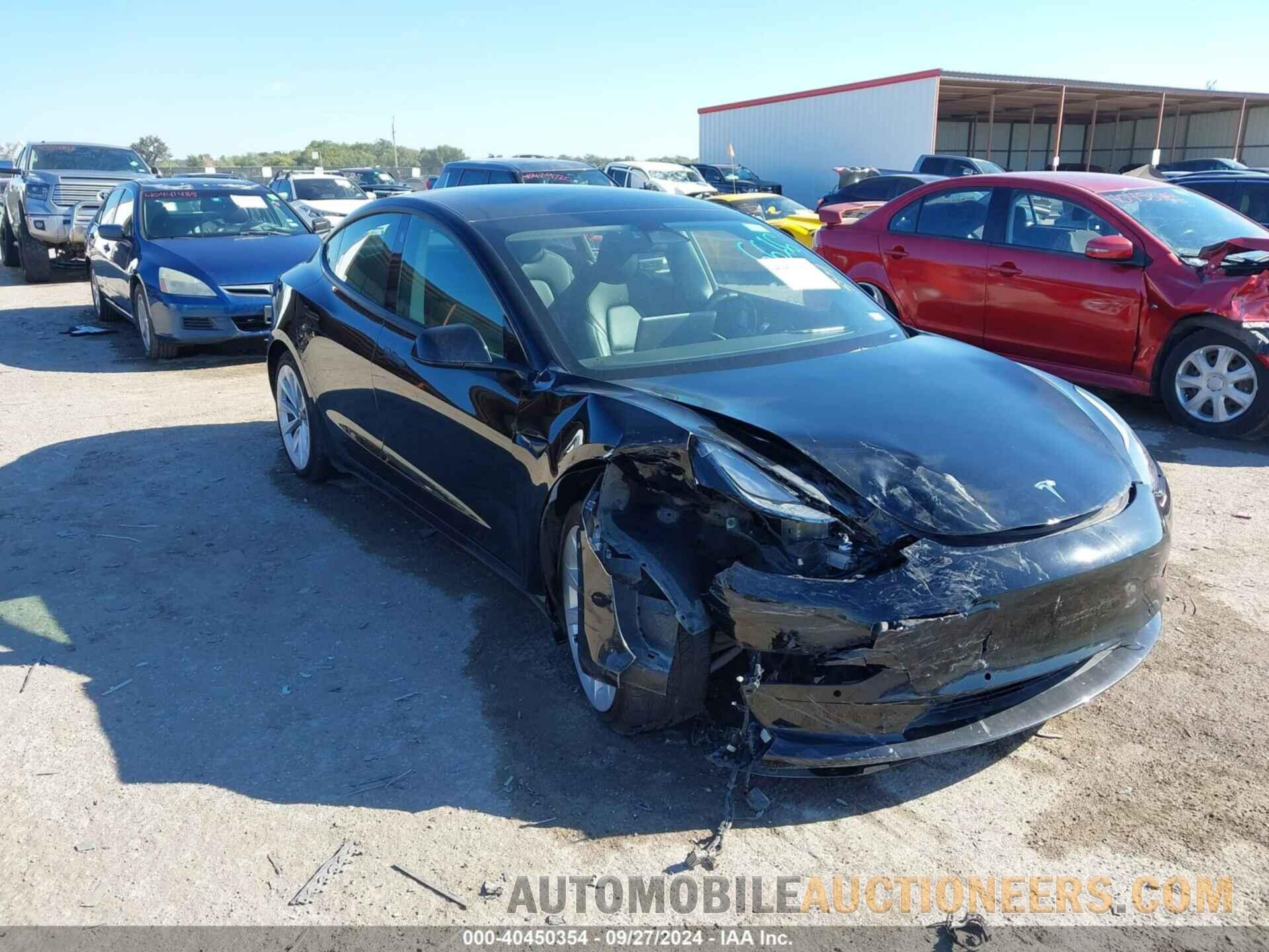 5YJ3E1EA3NF186616 TESLA MODEL 3 2022