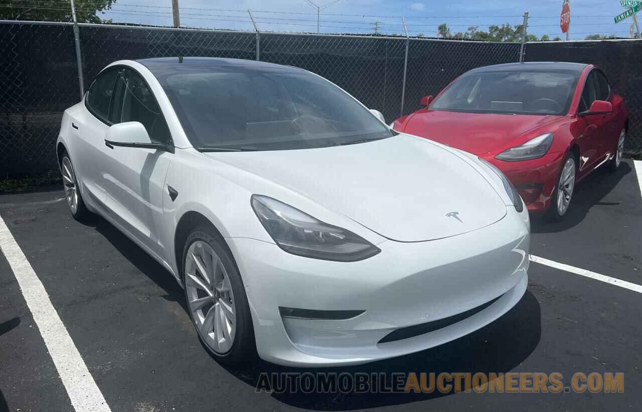 5YJ3E1EA3NF187314 TESLA MODEL 3 2022