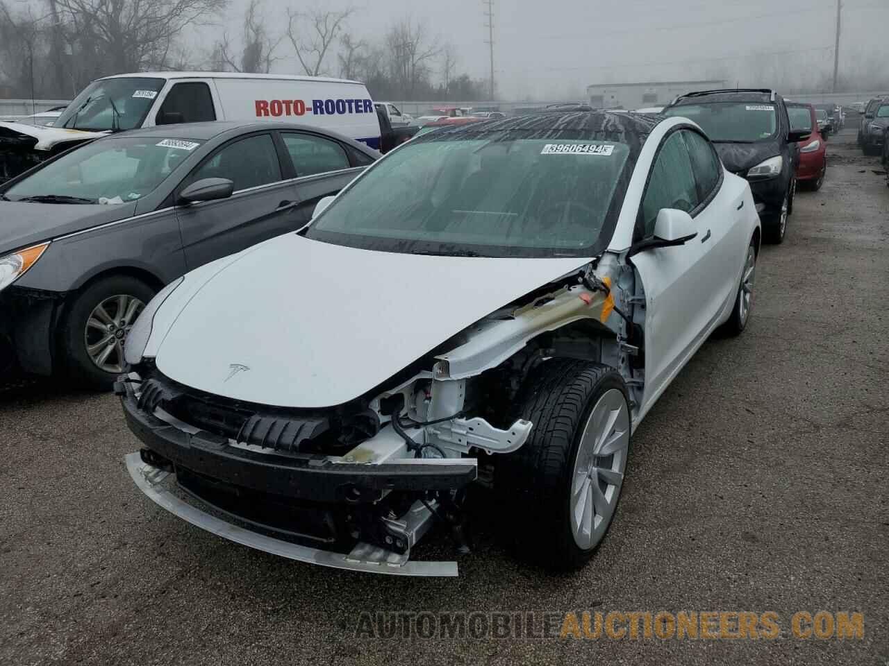 5YJ3E1EA3NF188088 TESLA MODEL 3 2022