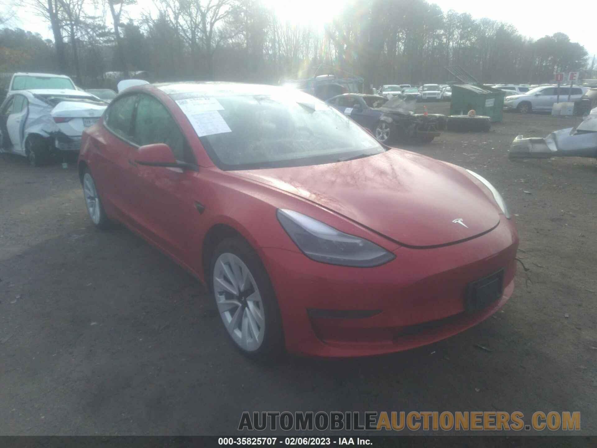 5YJ3E1EA3NF191377 TESLA MODEL 3 2022