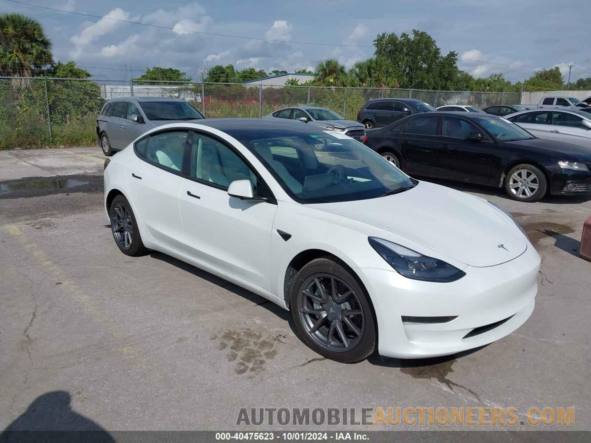 5YJ3E1EA3NF198751 TESLA MODEL 3 2022