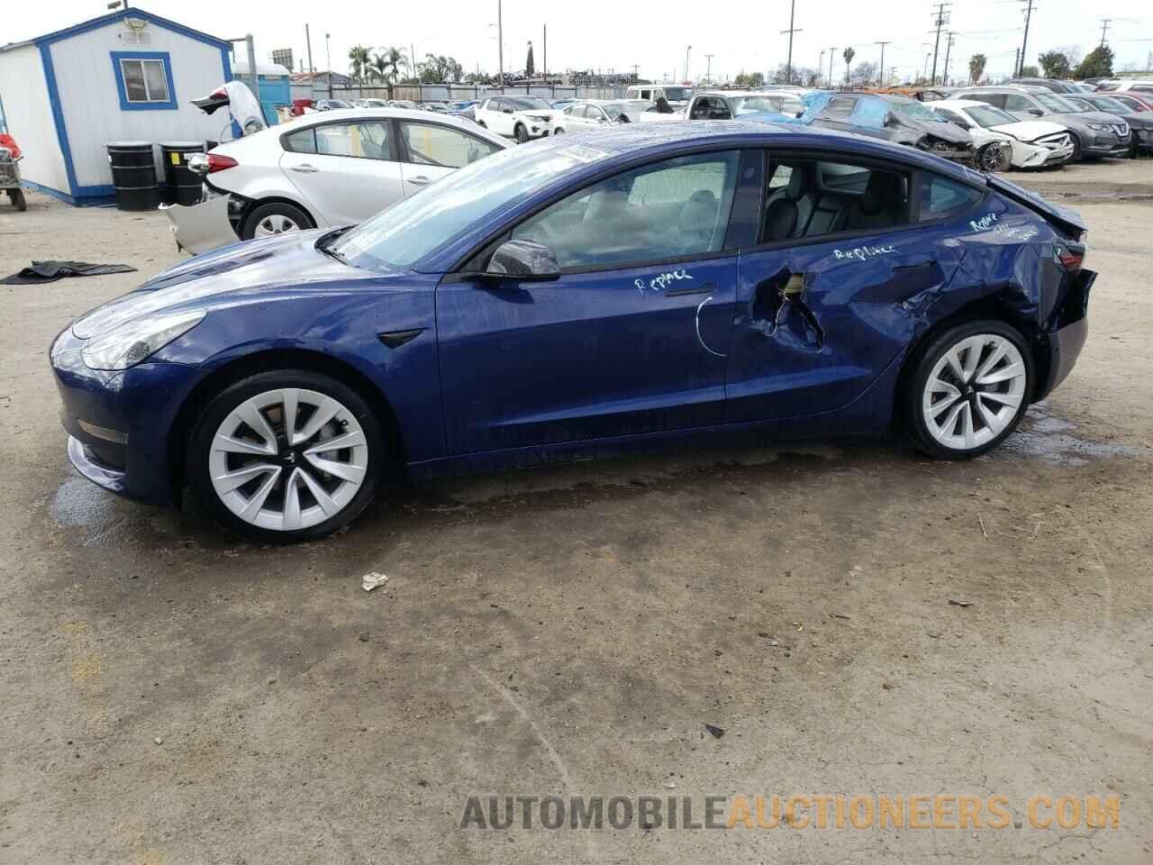 5YJ3E1EA3NF203463 TESLA MODEL 3 2022