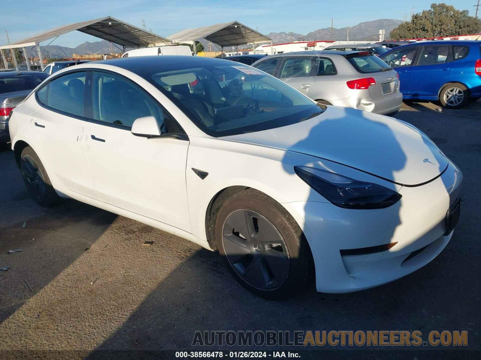 5YJ3E1EA3NF237595 TESLA MODEL 3 2022