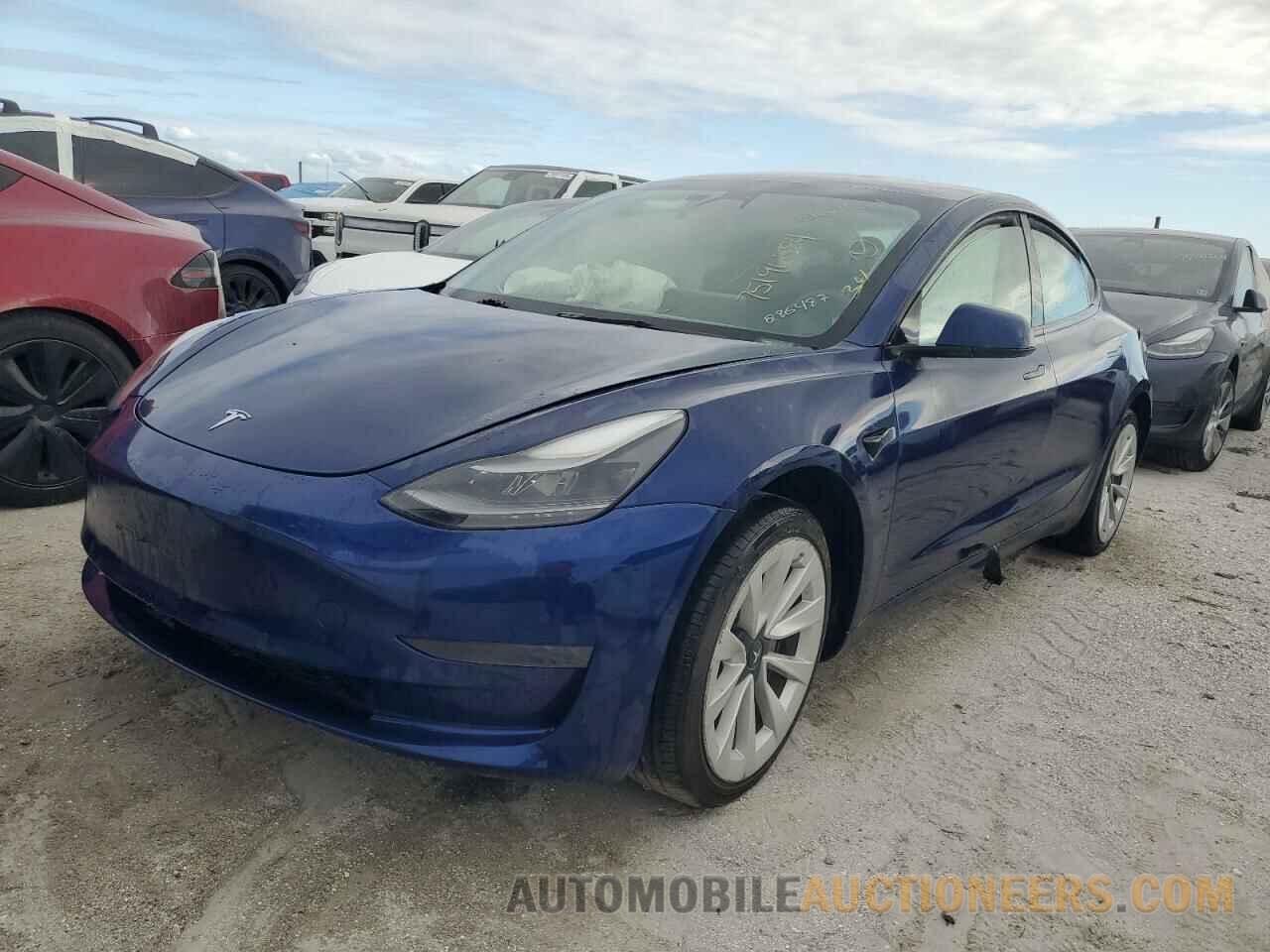 5YJ3E1EA3NF286487 TESLA MODEL 3 2022