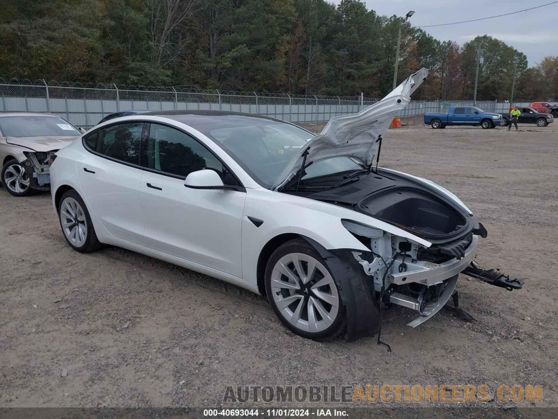 5YJ3E1EA3NF302753 TESLA MODEL 3 2022