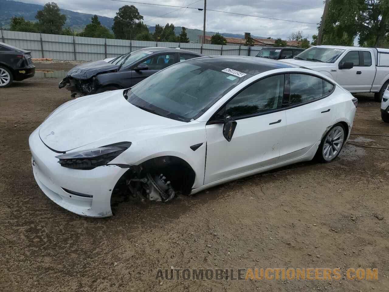 5YJ3E1EA3NF369210 TESLA MODEL 3 2022