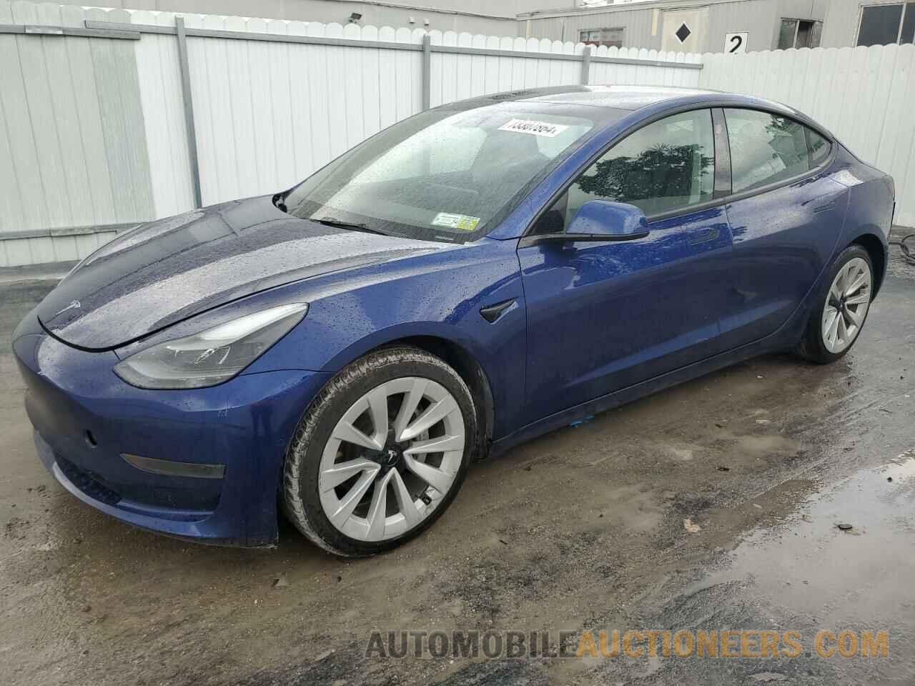 5YJ3E1EA3NF369871 TESLA MODEL 3 2022