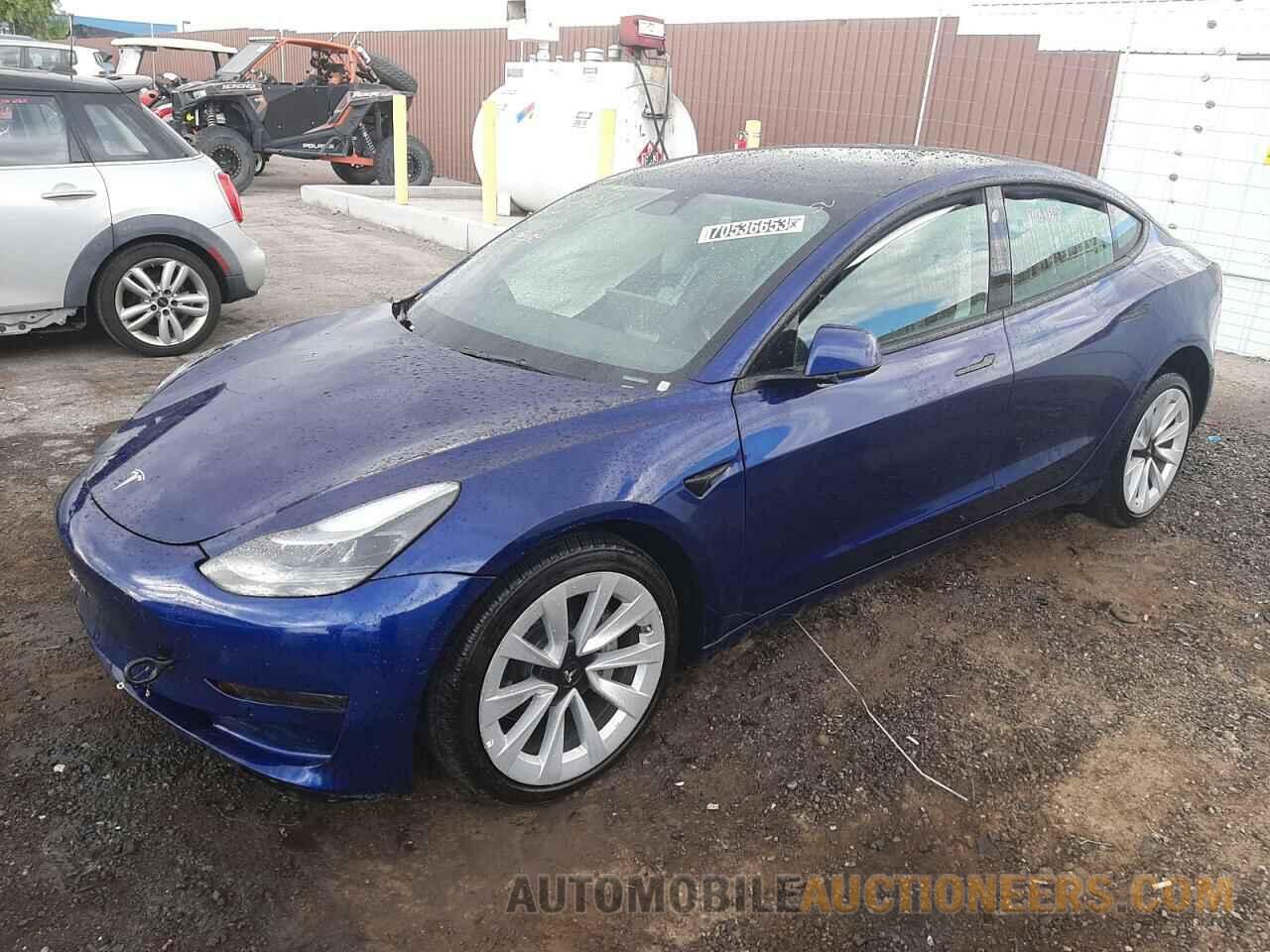 5YJ3E1EA3NF372656 TESLA MODEL 3 2022