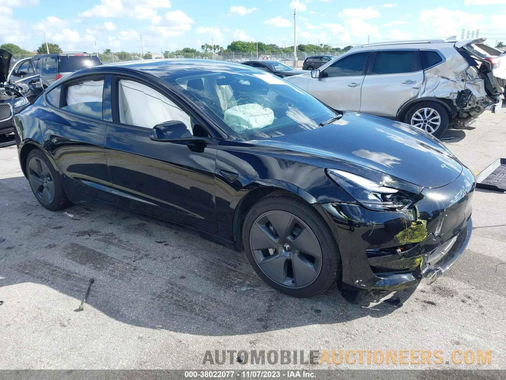 5YJ3E1EA3NF372706 TESLA MODEL 3 2022