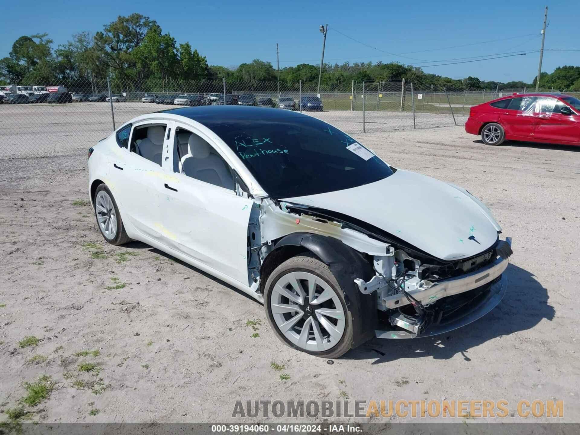 5YJ3E1EA3PF399696 TESLA MODEL 3 2023