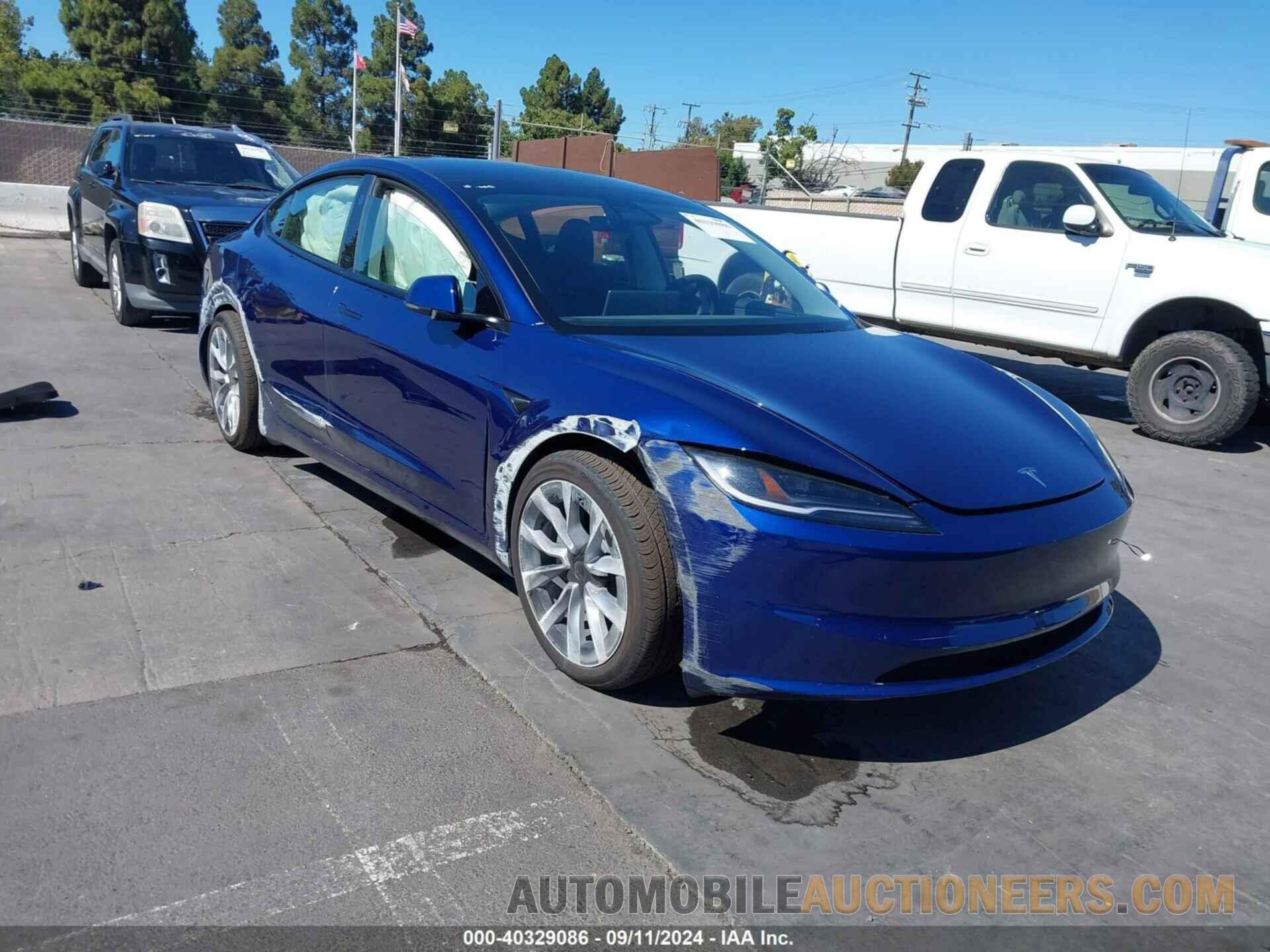 5YJ3E1EA3RF822893 TESLA MODEL 3 2024