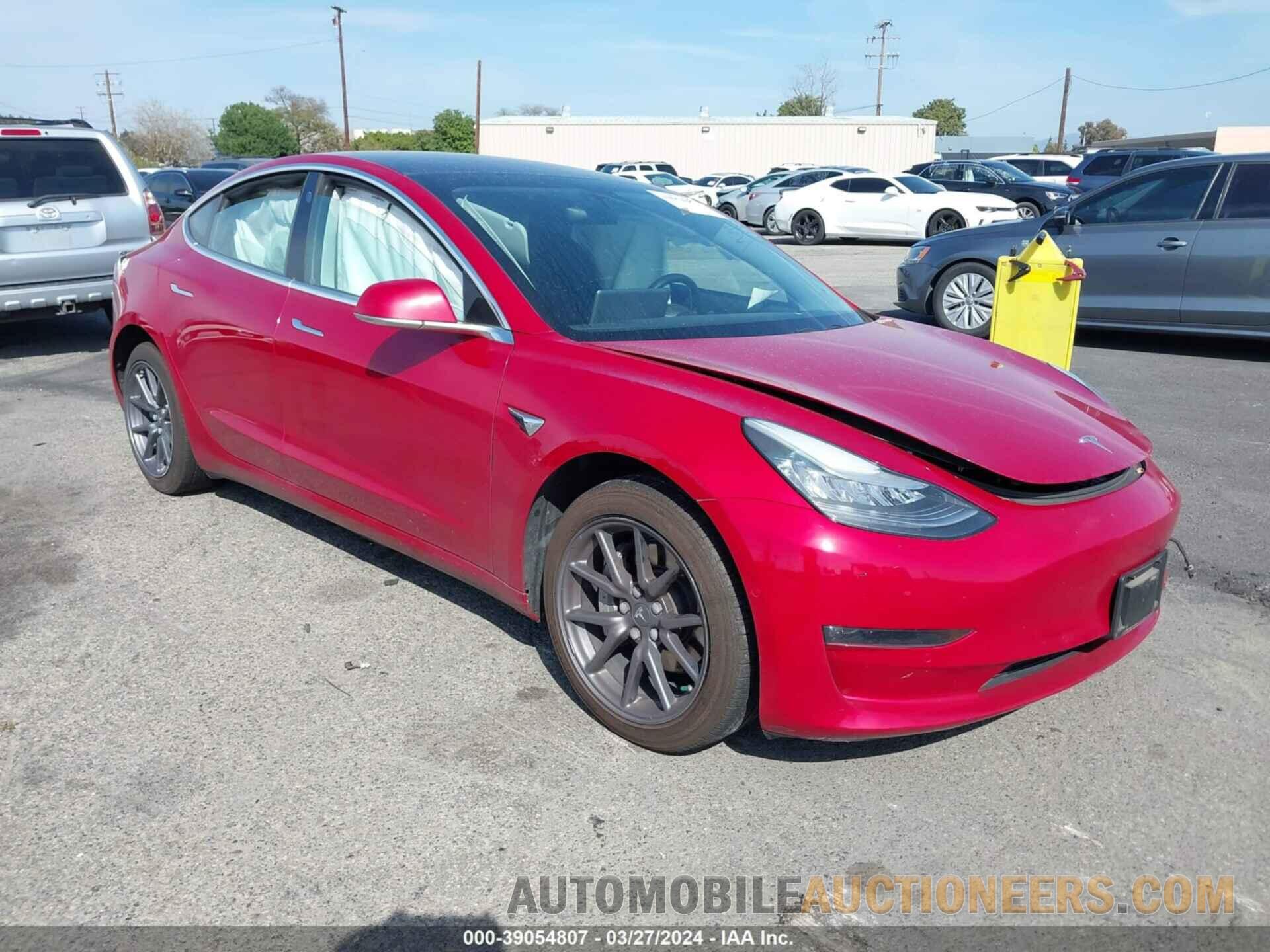 5YJ3E1EA4KF190749 TESLA MODEL 3 2019