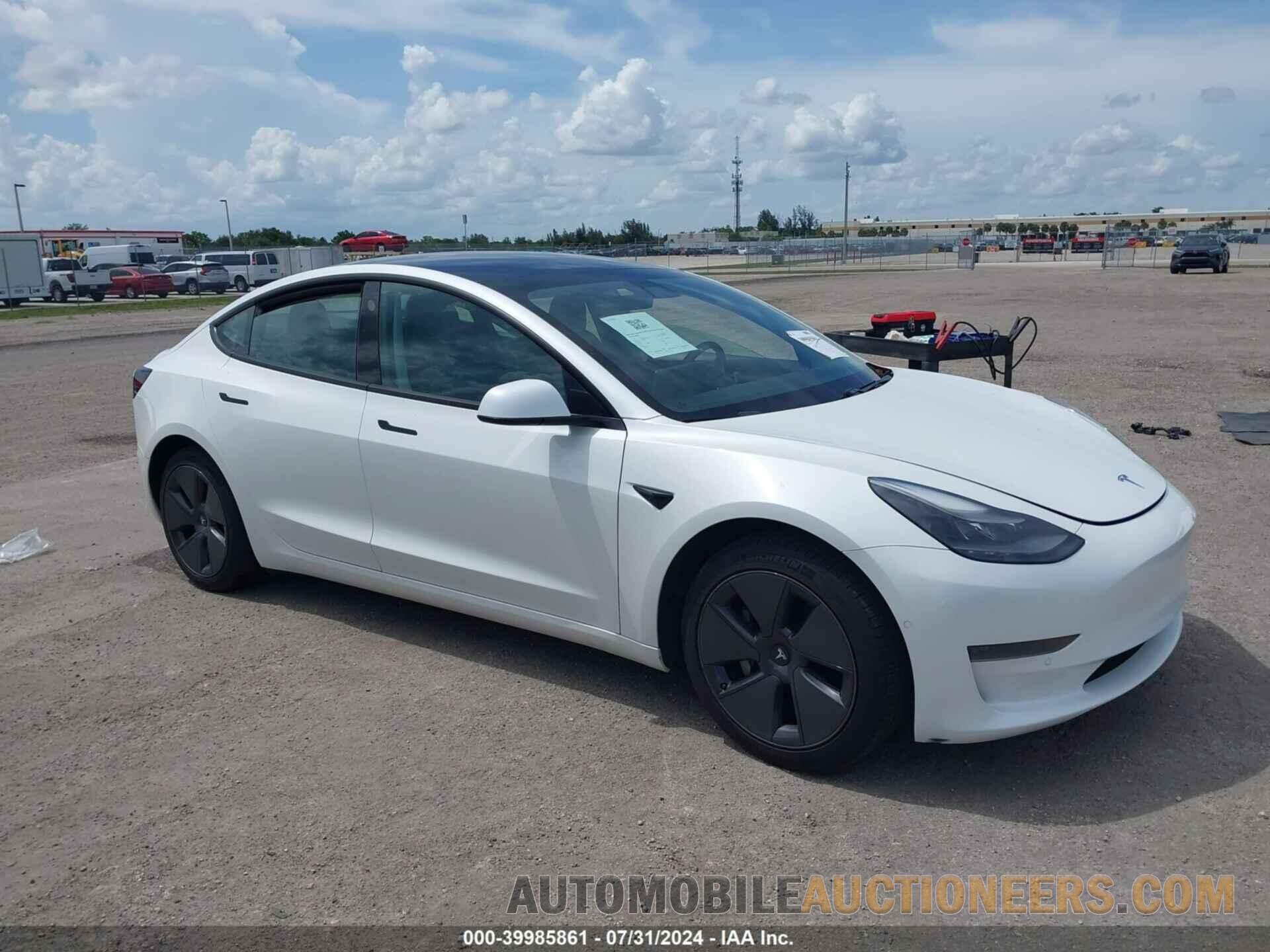 5YJ3E1EA4MF046458 TESLA MODEL 3 2021