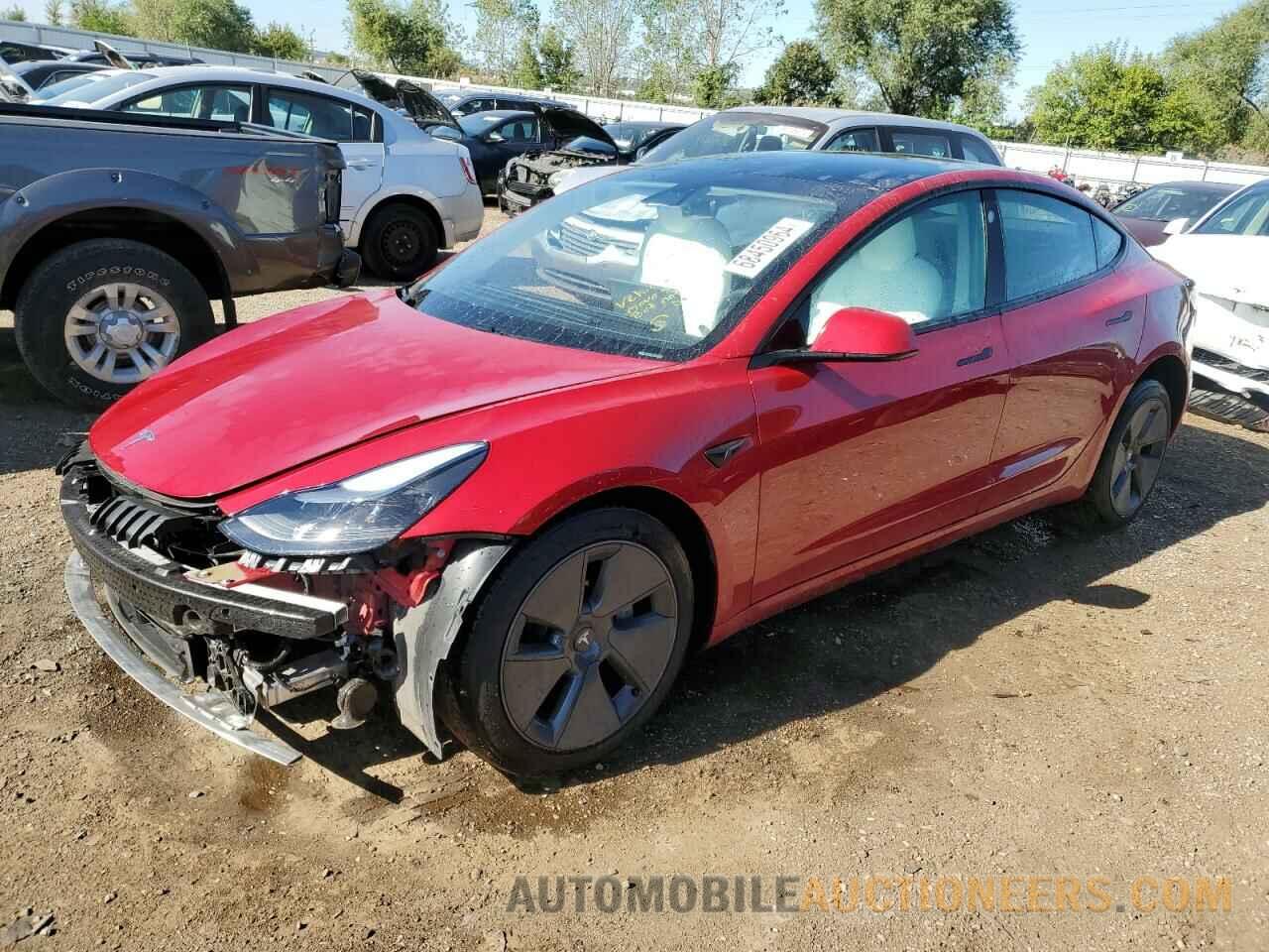 5YJ3E1EA4MF081582 TESLA MODEL 3 2021