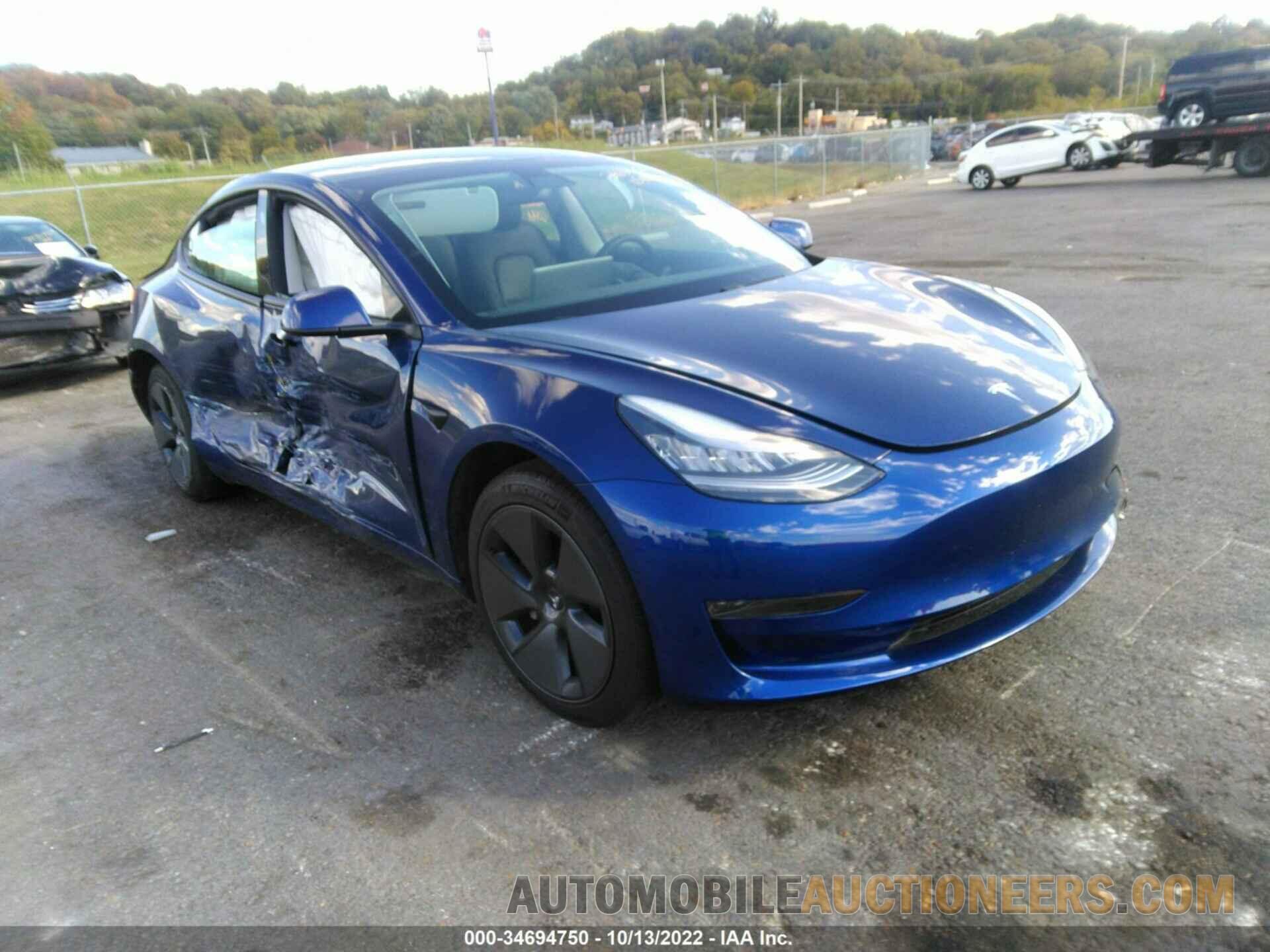 5YJ3E1EA4MF850839 TESLA MODEL 3 2021