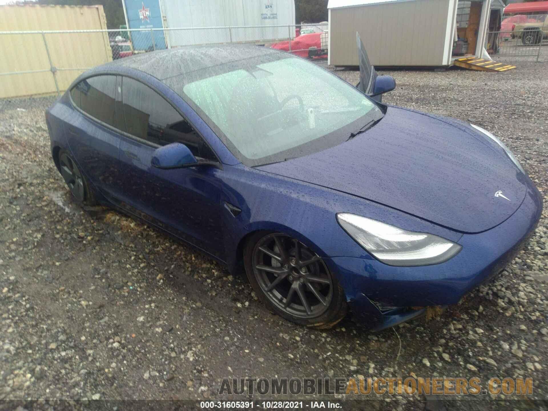 5YJ3E1EA4MF859458 TESLA MODEL 3 2021