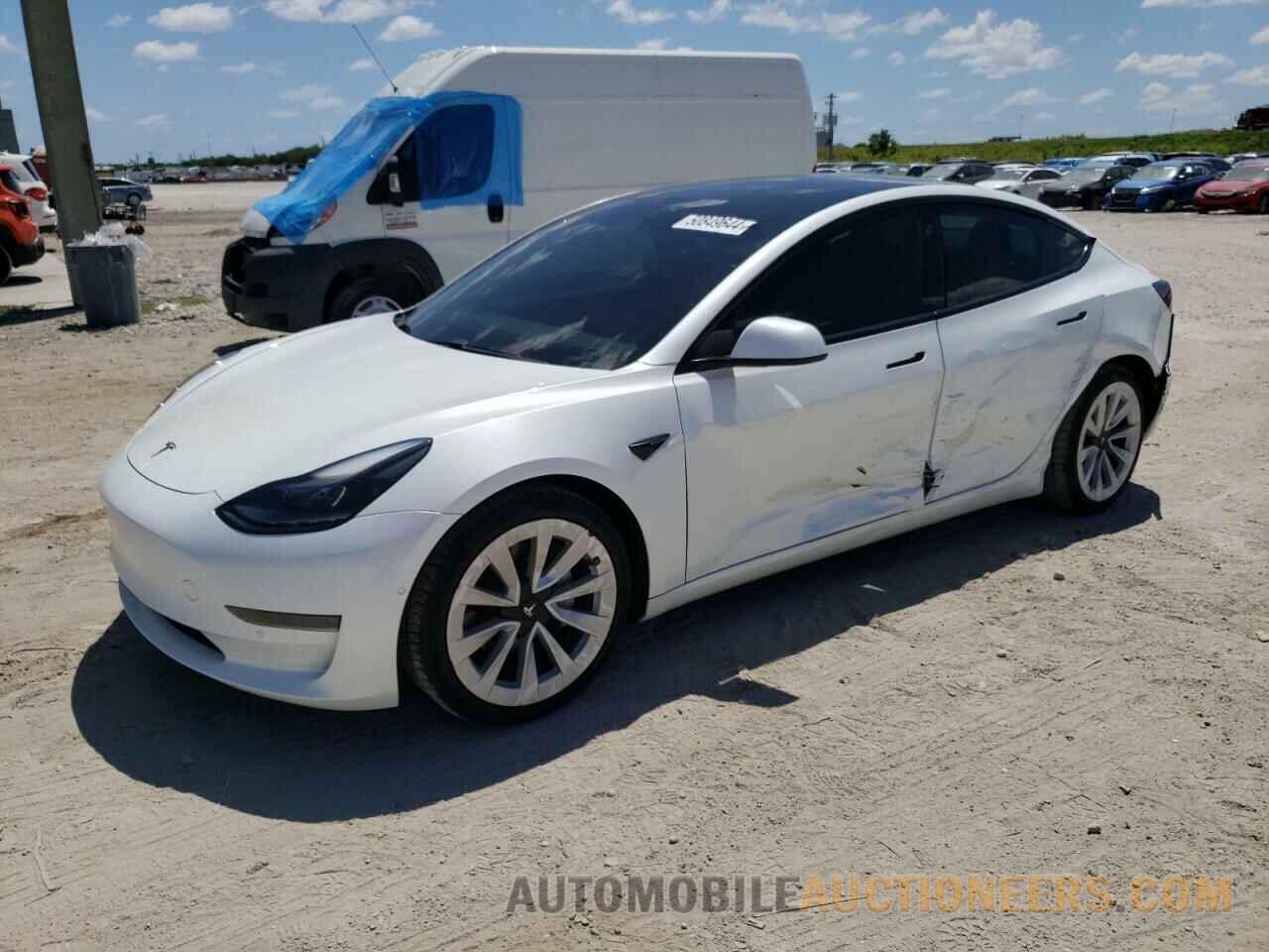 5YJ3E1EA4MF870301 TESLA MODEL 3 2021