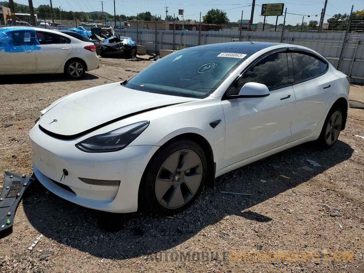 5YJ3E1EA4MF871478 TESLA MODEL 3 2021