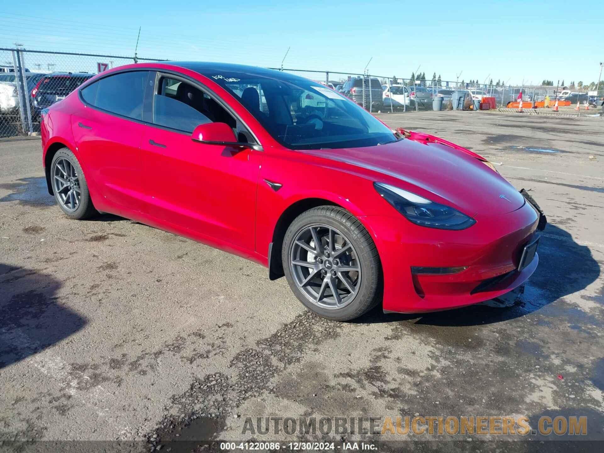 5YJ3E1EA4MF921490 TESLA MODEL 3 2021