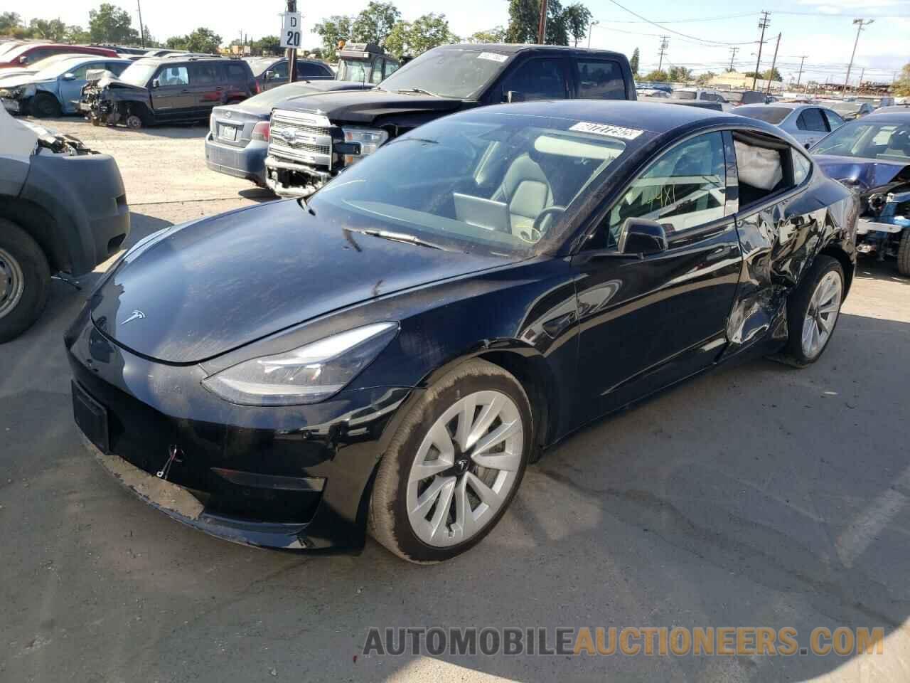 5YJ3E1EA4NF143452 TESLA MODEL 3 2022