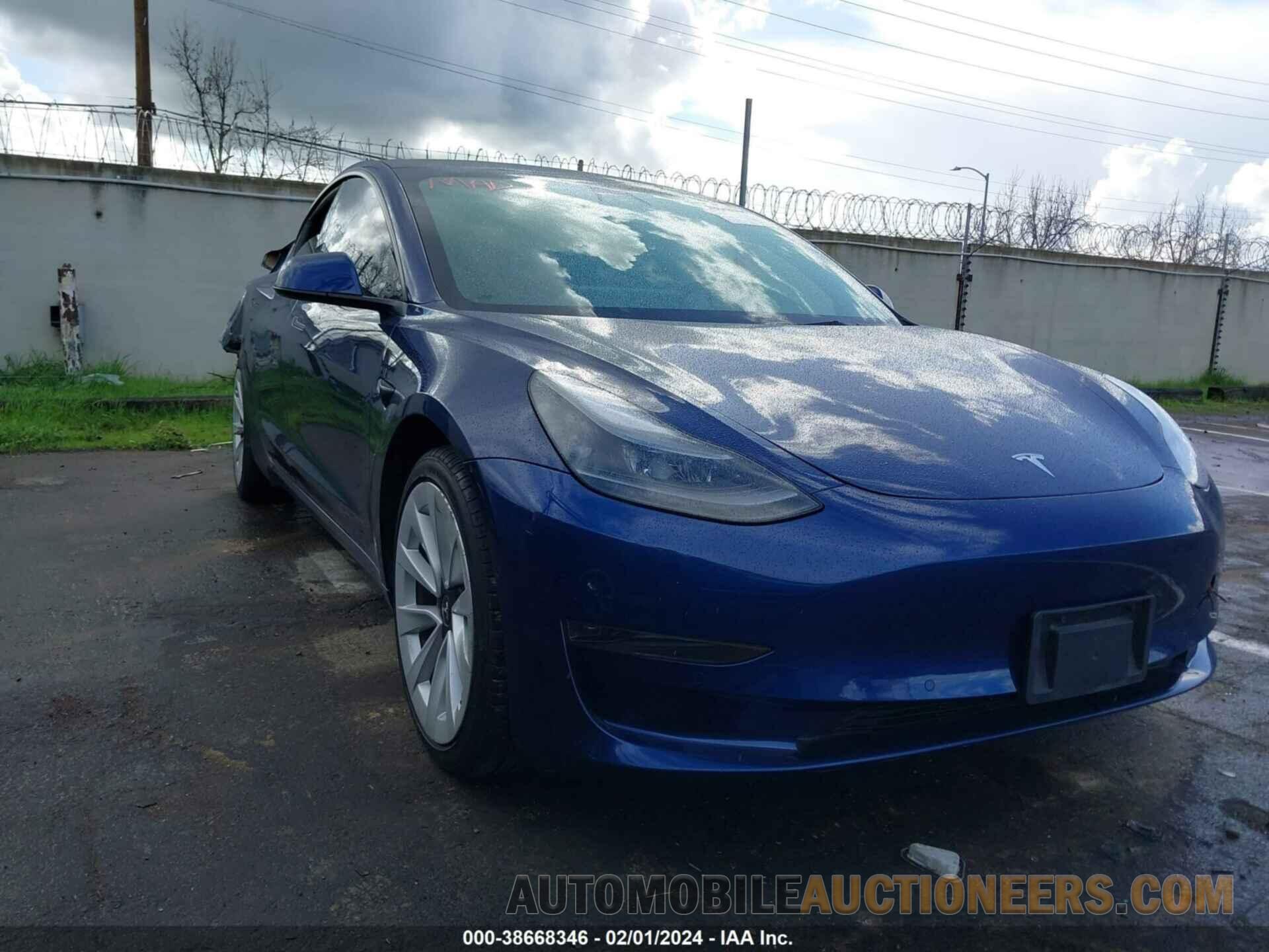 5YJ3E1EA4NF143466 TESLA MODEL 3 2022