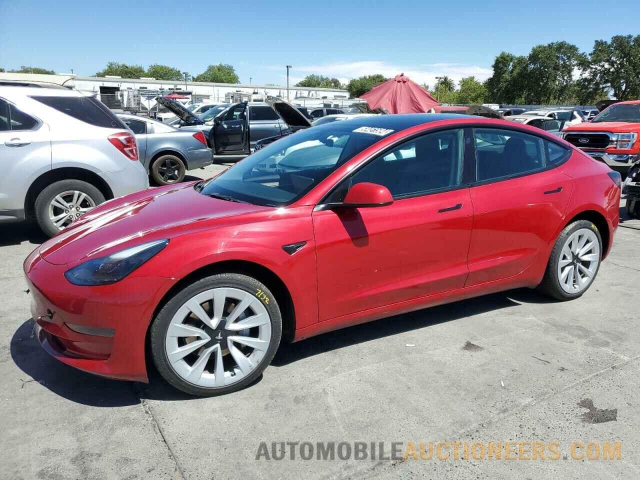 5YJ3E1EA4NF144388 TESLA MODEL 3 2022