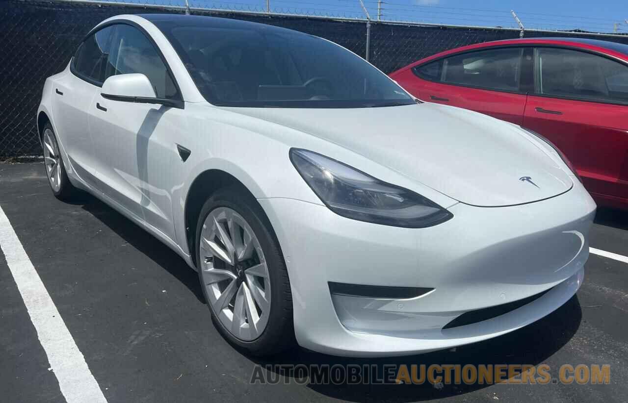 5YJ3E1EA4NF185250 TESLA MODEL 3 2022