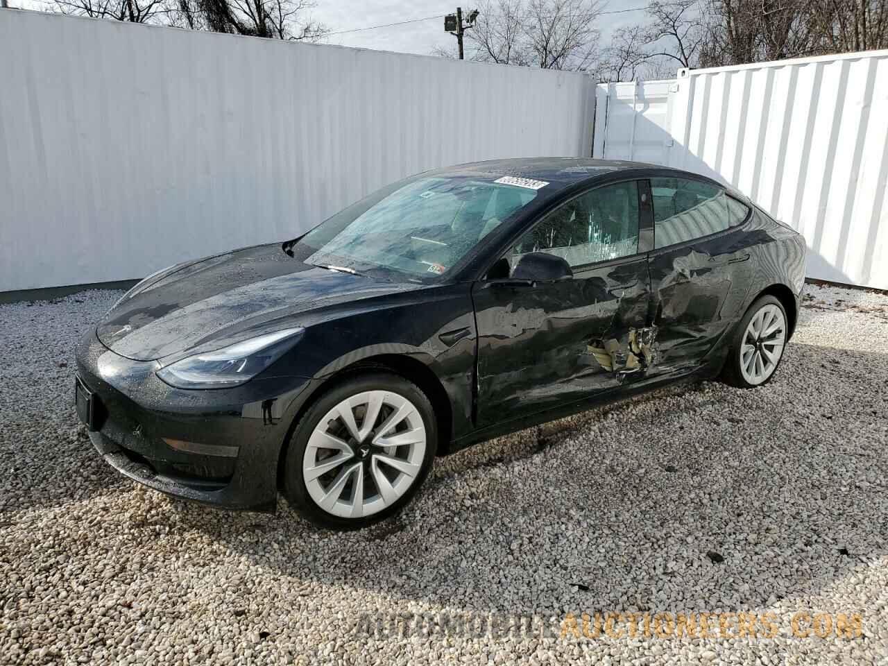 5YJ3E1EA4NF187712 TESLA MODEL 3 2022