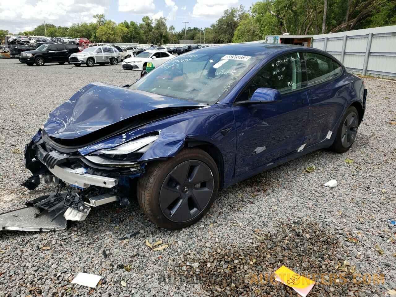 5YJ3E1EA4NF191808 TESLA MODEL 3 2022