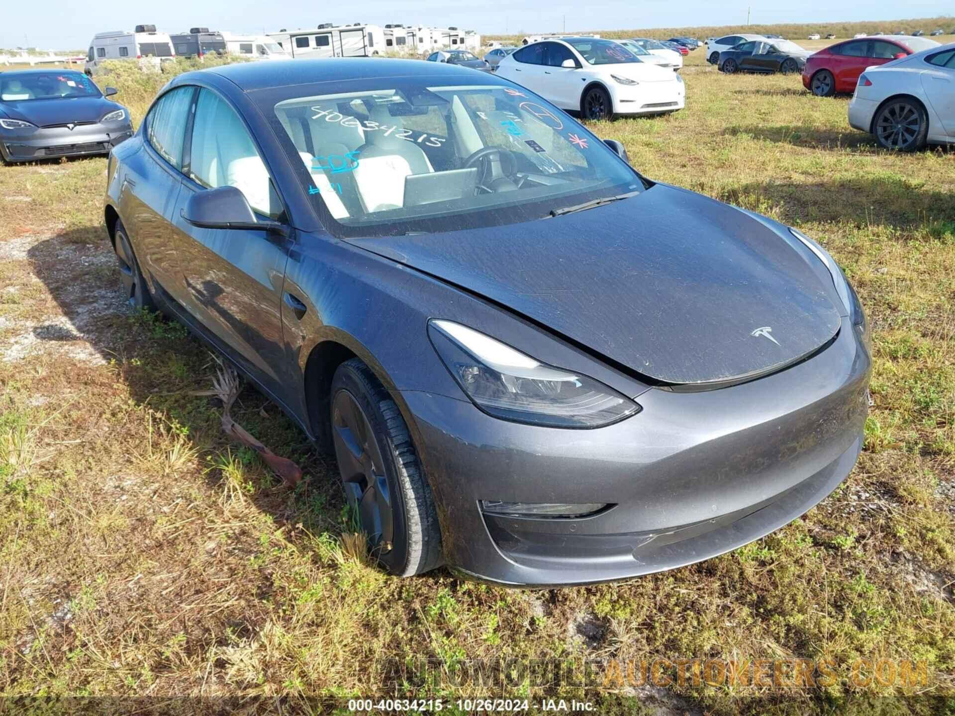 5YJ3E1EA4NF201690 TESLA MODEL 3 2022