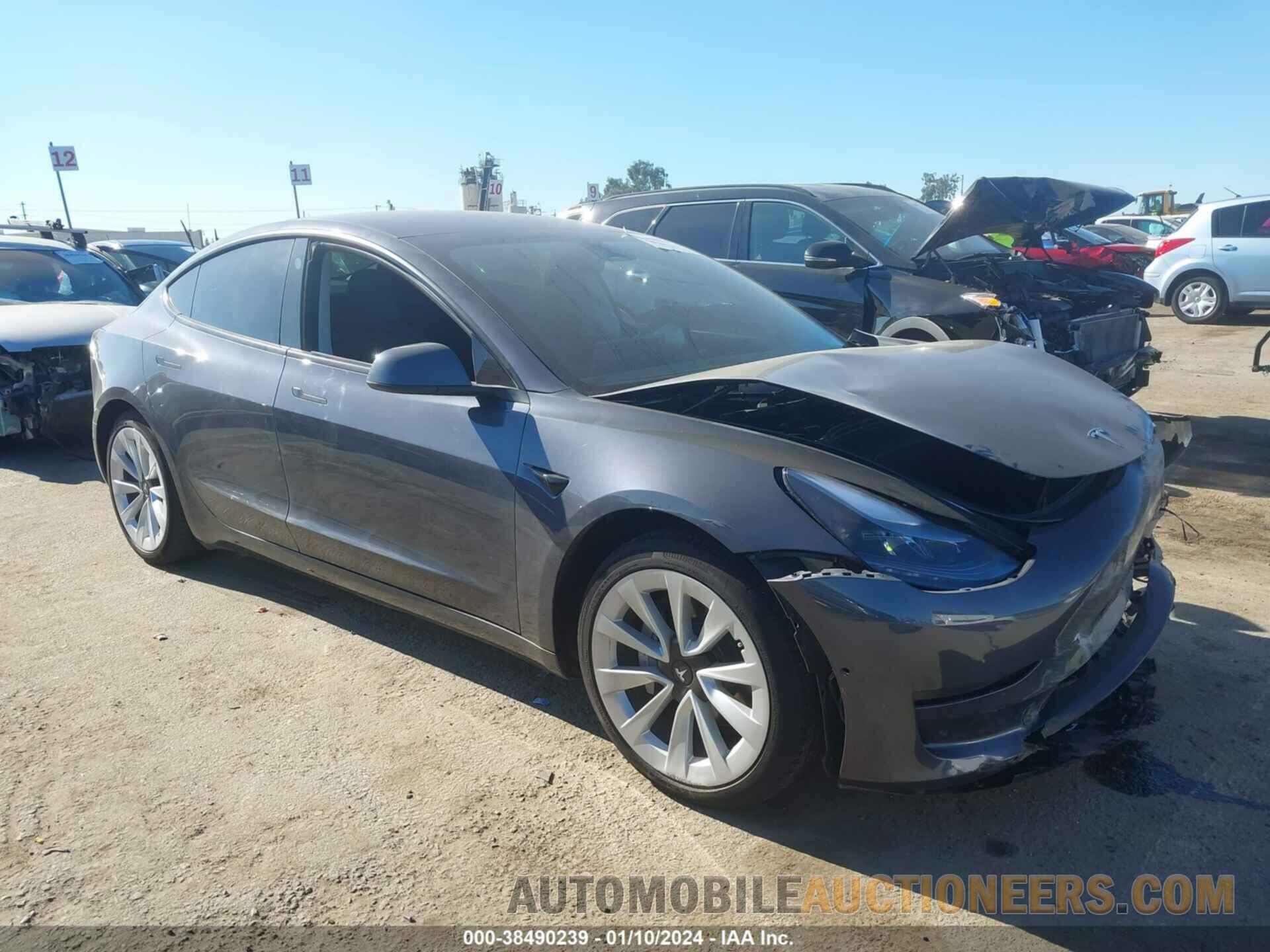 5YJ3E1EA4NF253885 TESLA MODEL 3 2022