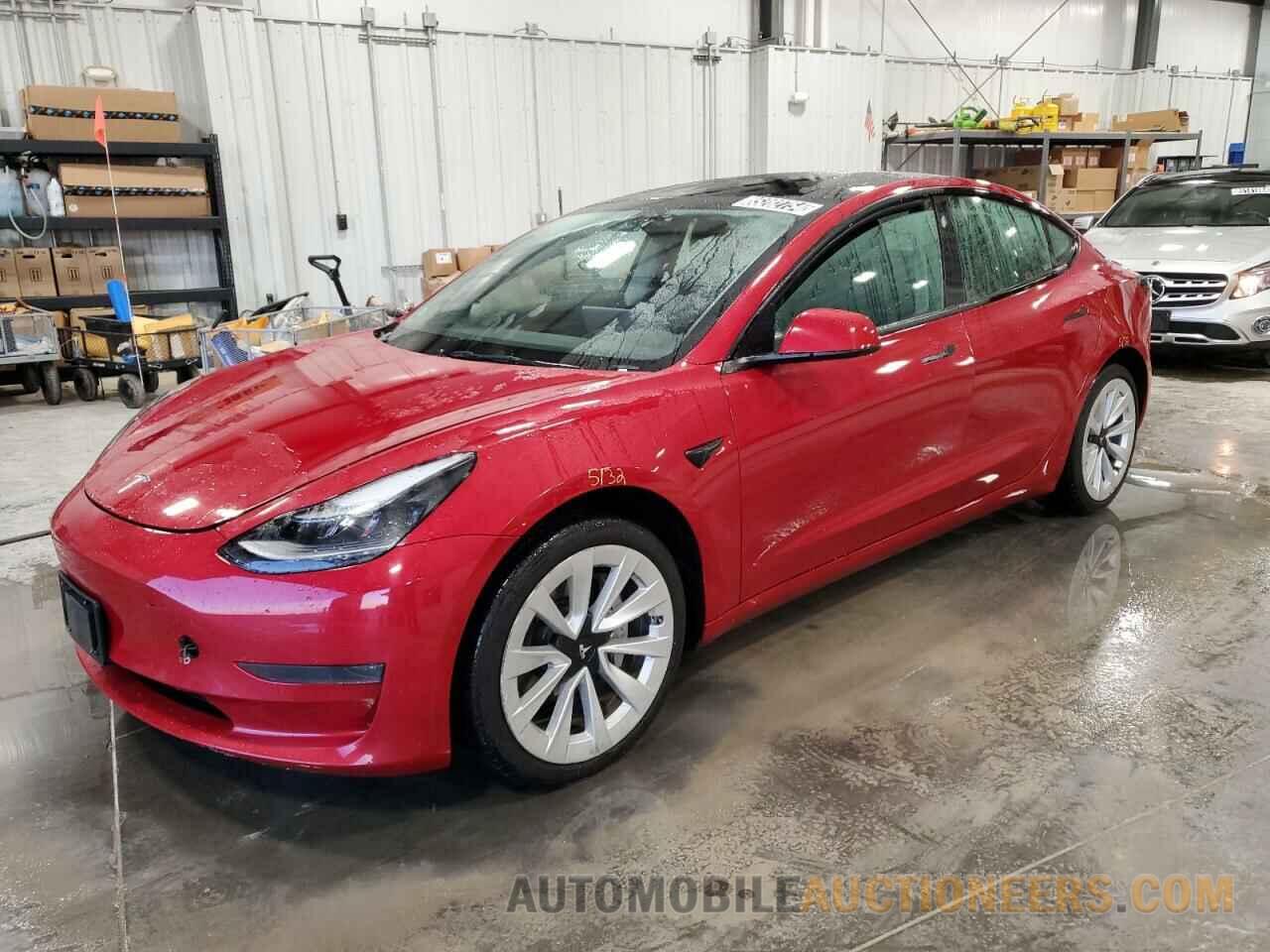 5YJ3E1EA4NF290757 TESLA MODEL 3 2022