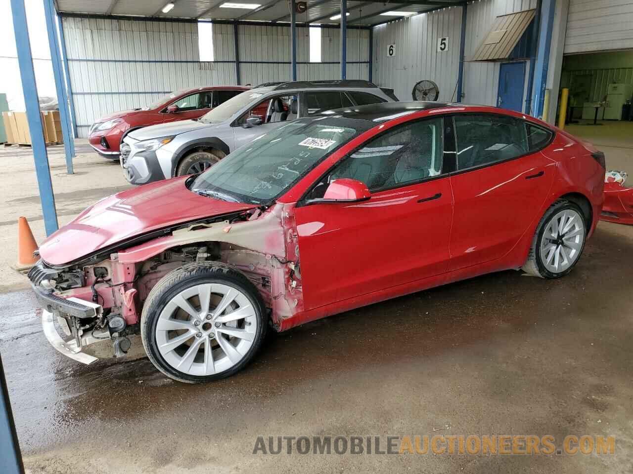 5YJ3E1EA4NF290788 TESLA MODEL 3 2022