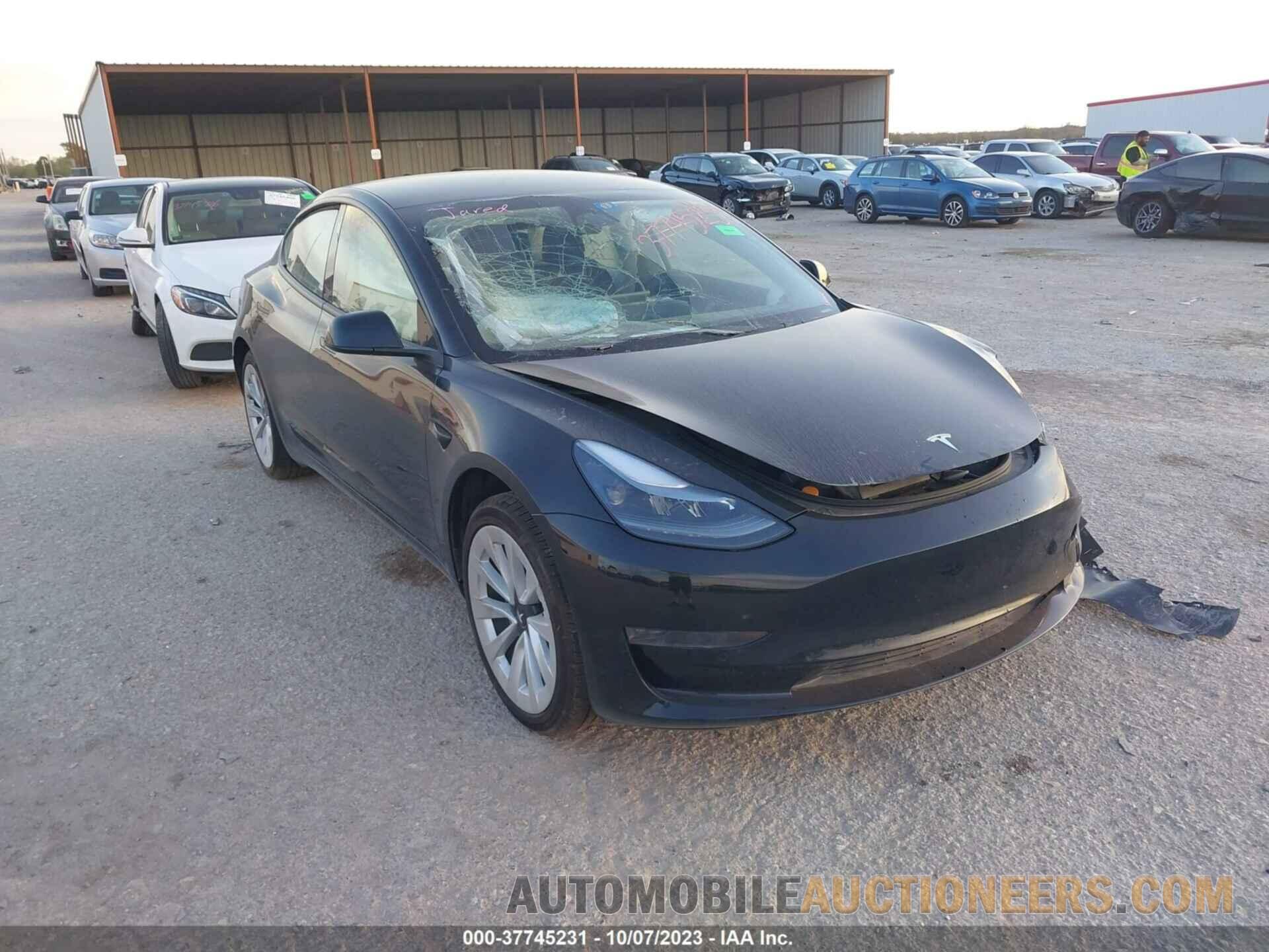 5YJ3E1EA4NF302597 TESLA MODEL 3 2022