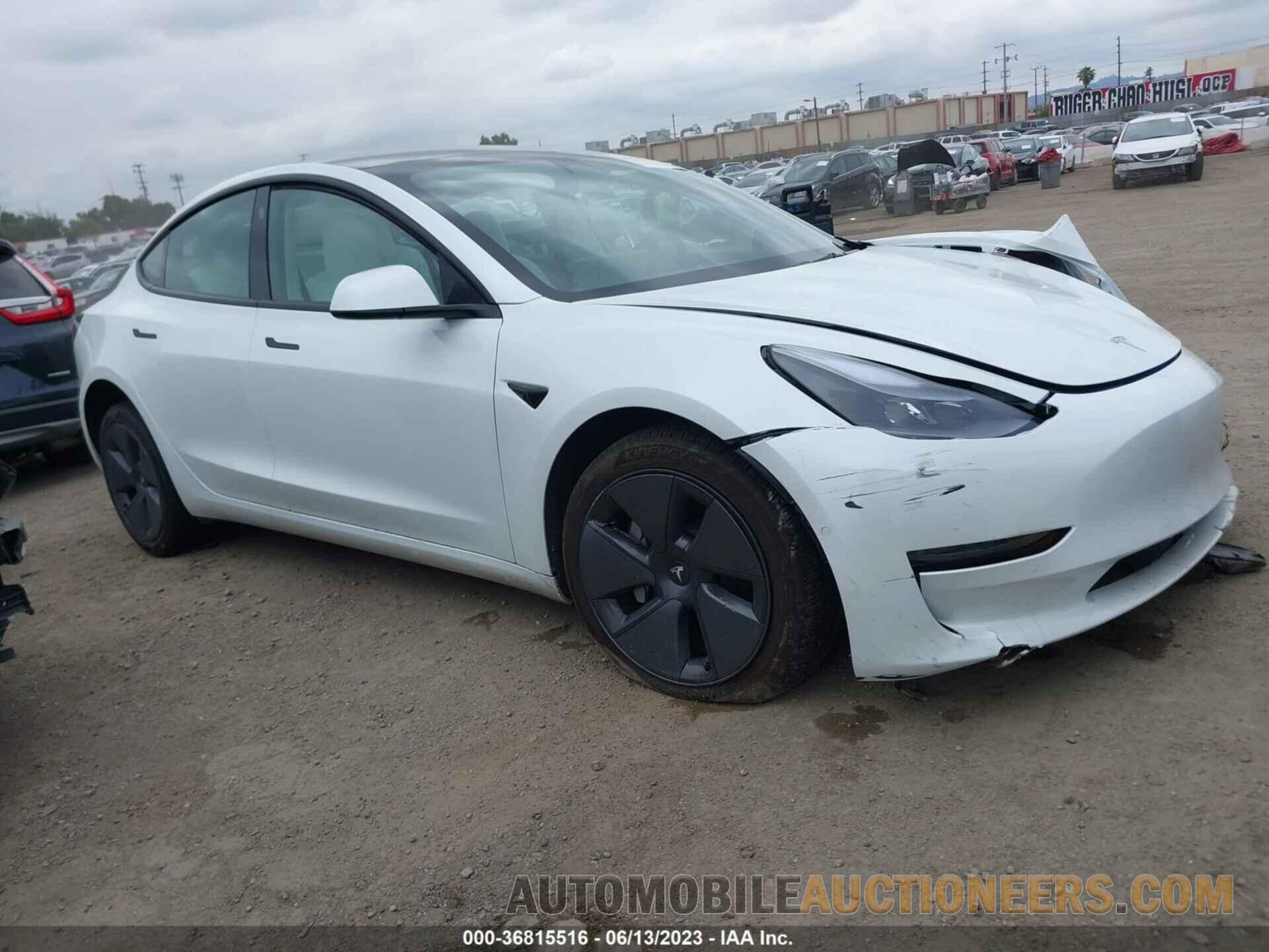 5YJ3E1EA4NF322204 TESLA MODEL 3 2022