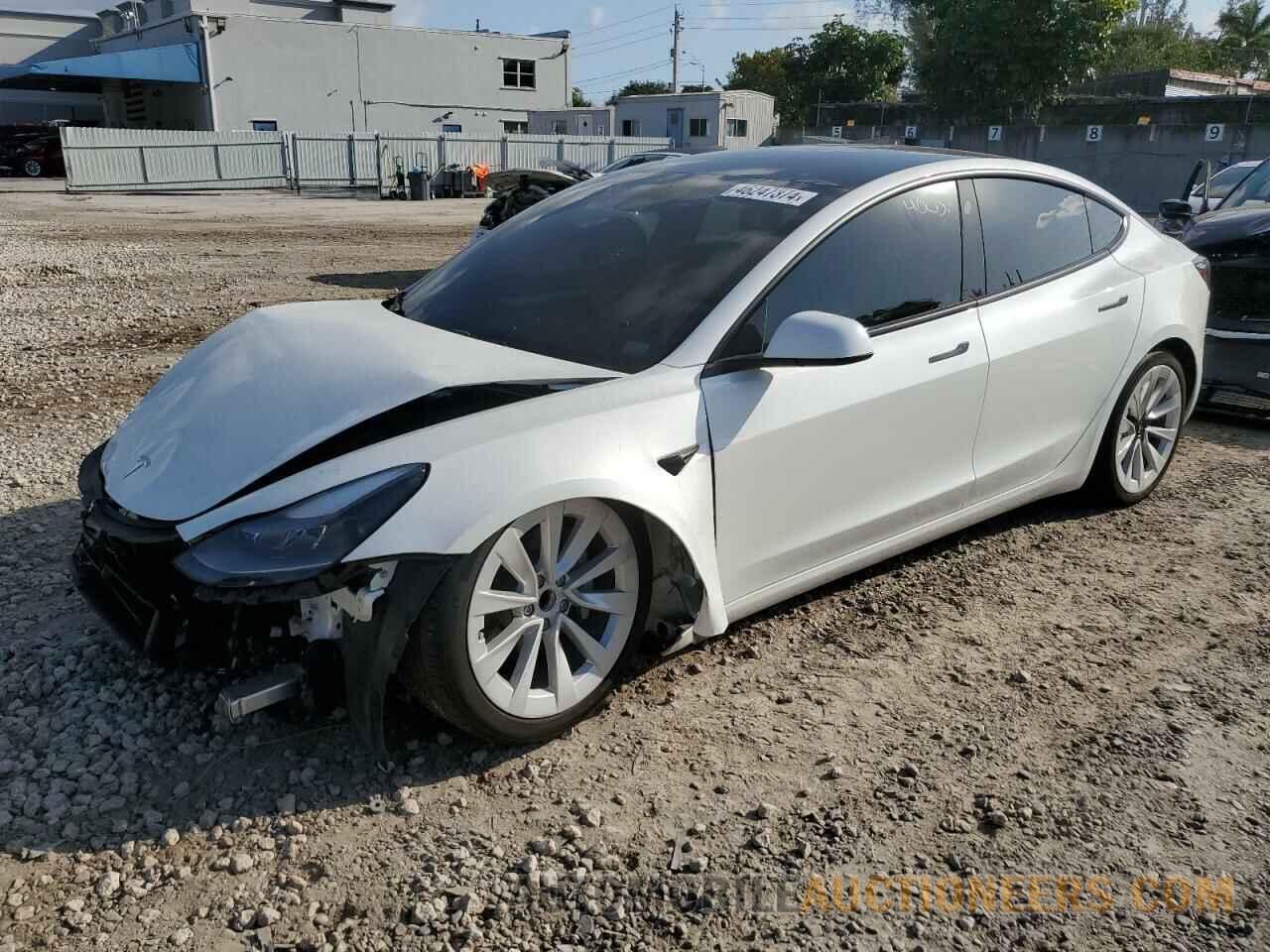 5YJ3E1EA4NF342663 TESLA MODEL 3 2022