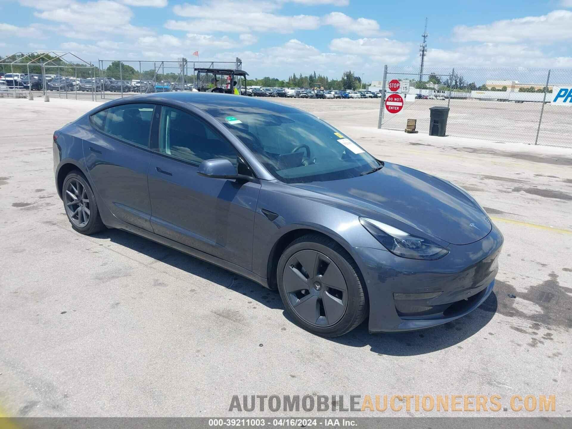 5YJ3E1EA4NF345918 TESLA MODEL 3 2022