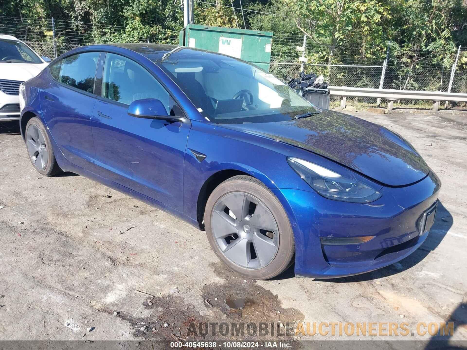 5YJ3E1EA4NF368860 TESLA MODEL 3 2022