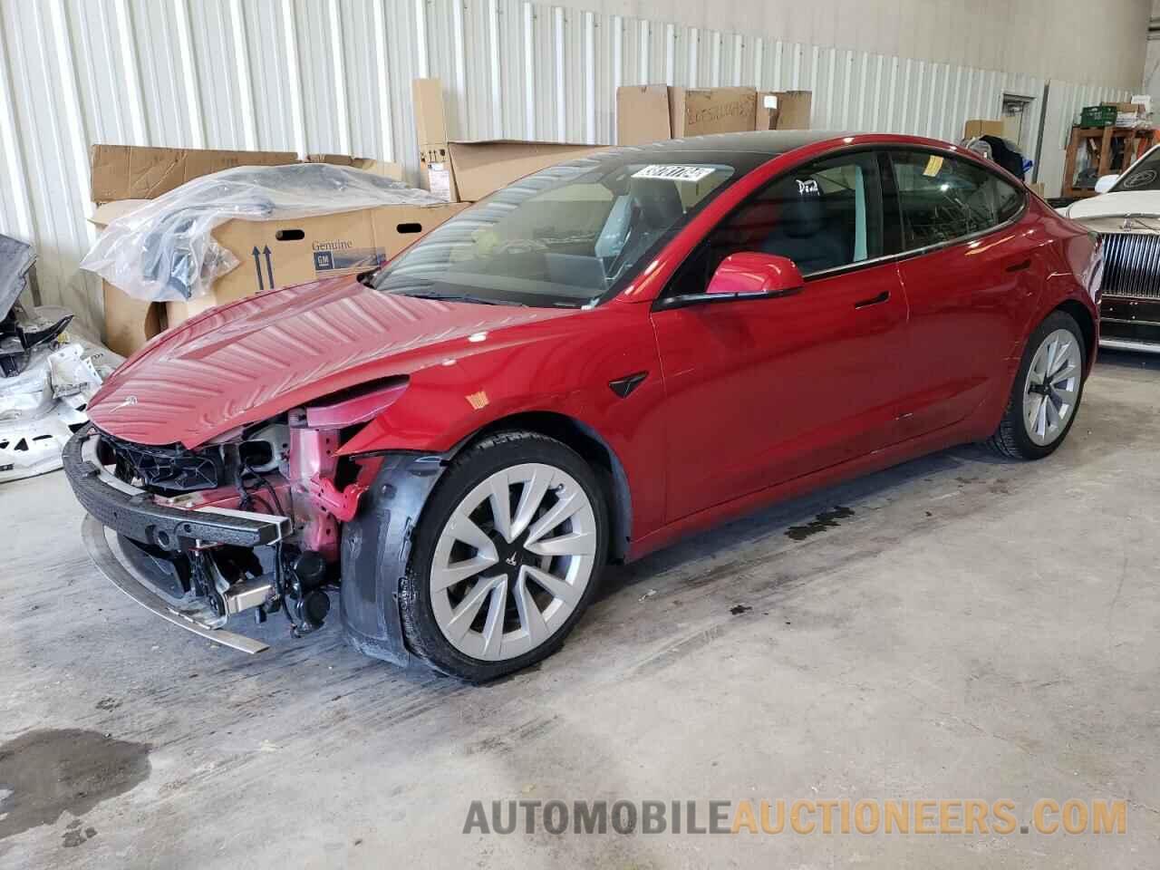 5YJ3E1EA4NF370415 TESLA MODEL 3 2022